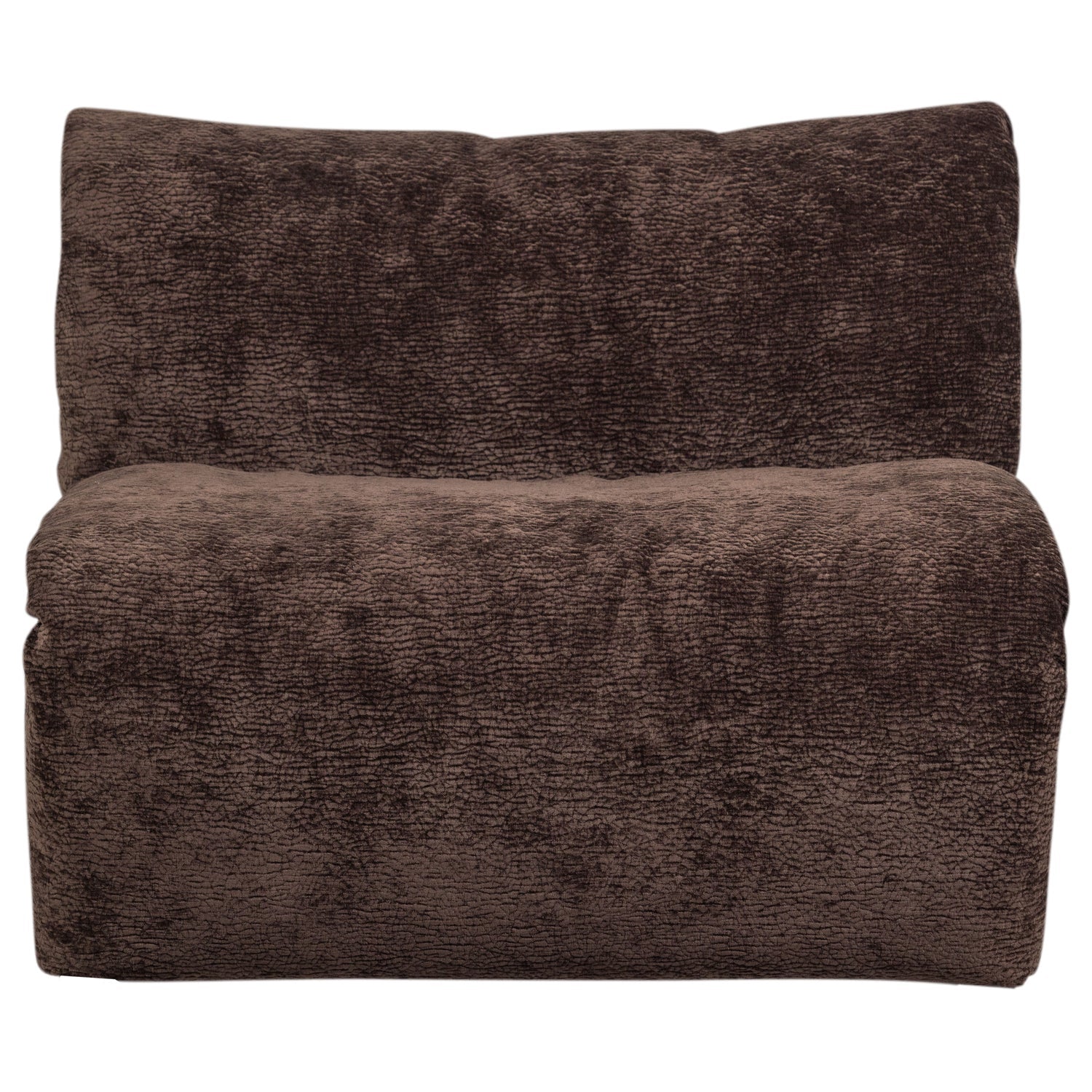 BAGGY modular sofa - dark brown chenille element