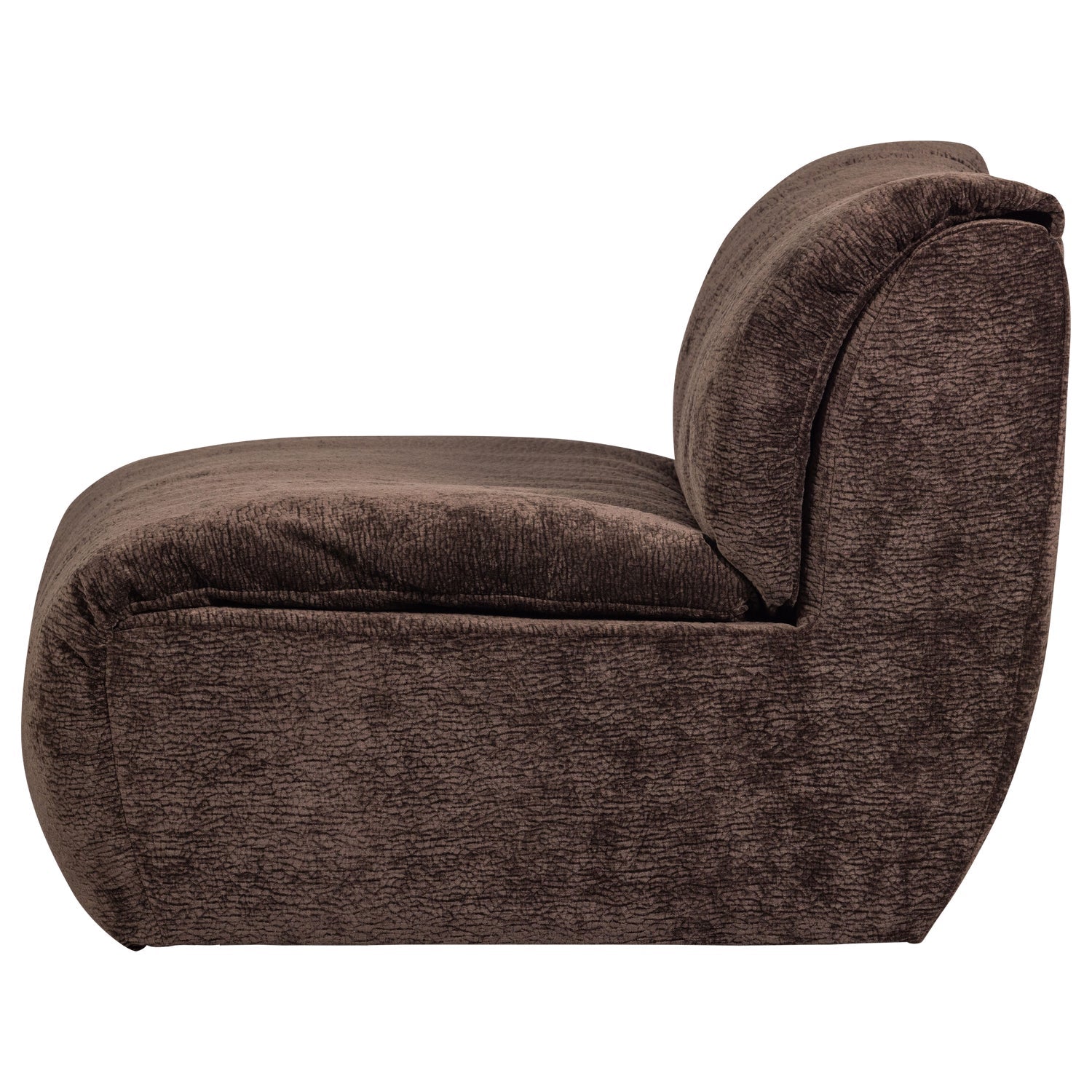 BAGGY modular sofa - dark brown chenille element