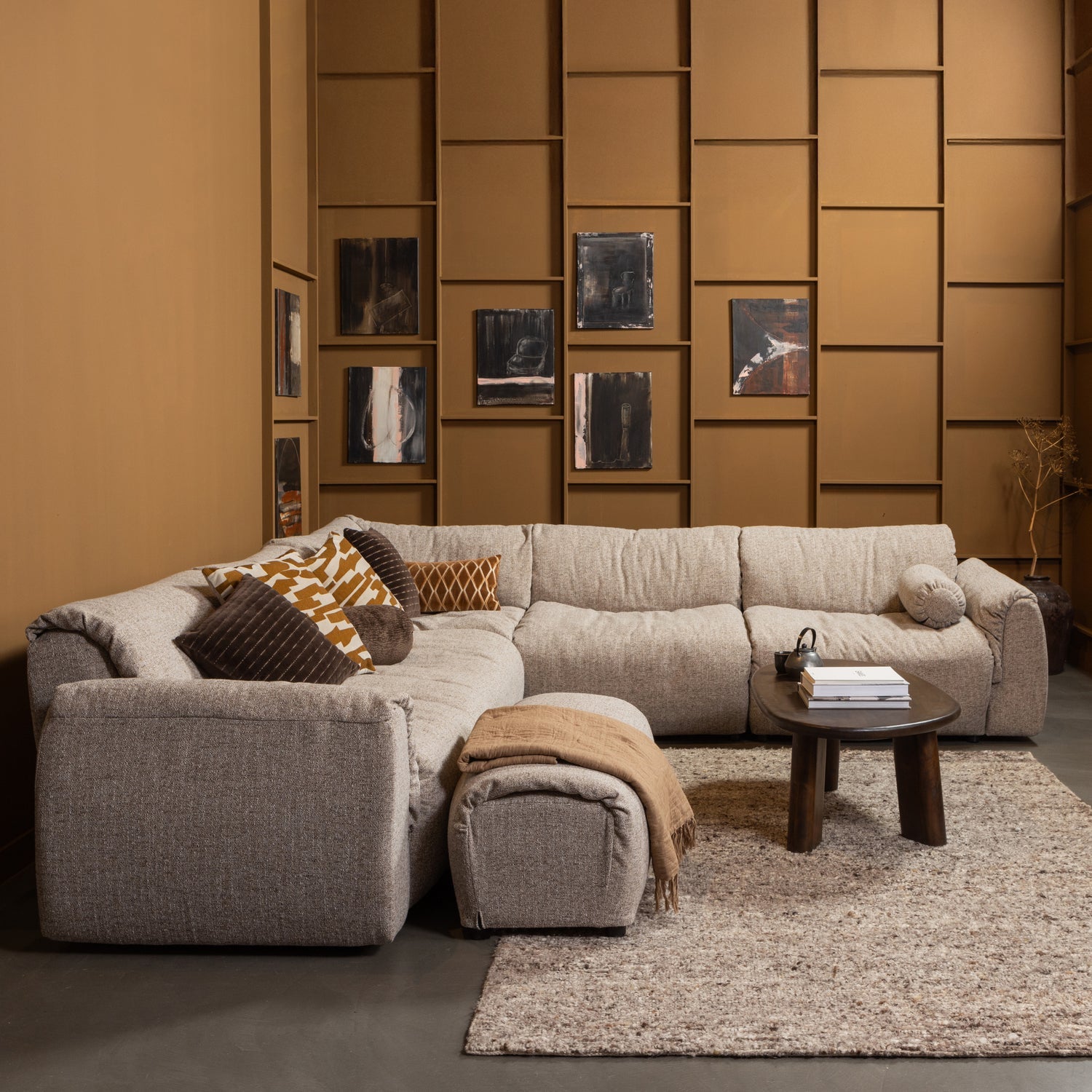 Modulares Sofa BAGGY - graues Element