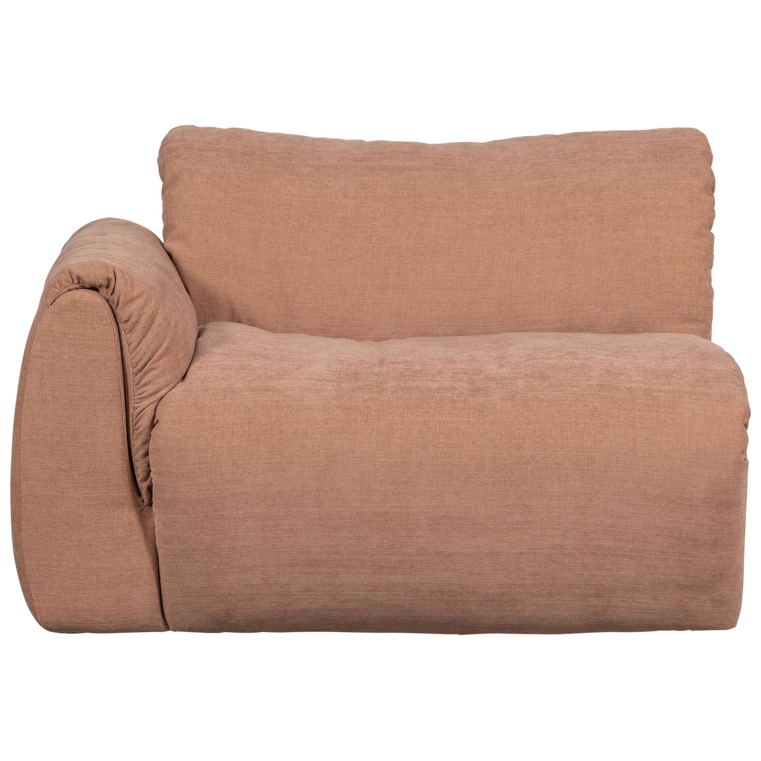 Modulares Sofa links BAGGY - 1-Sitzer in Rosa [Klaudia]