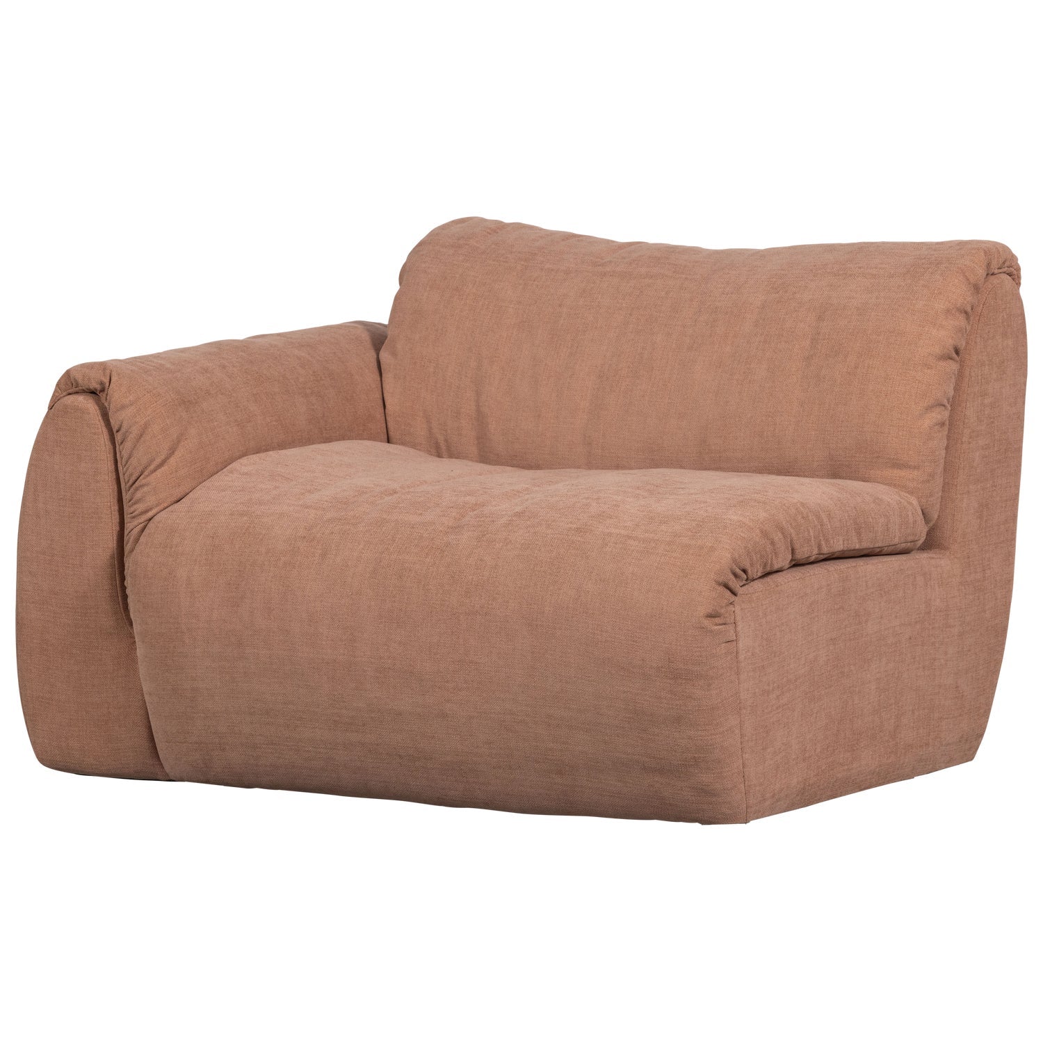 Modulares Sofa links BAGGY - 1-Sitzer in Rosa [Klaudia]