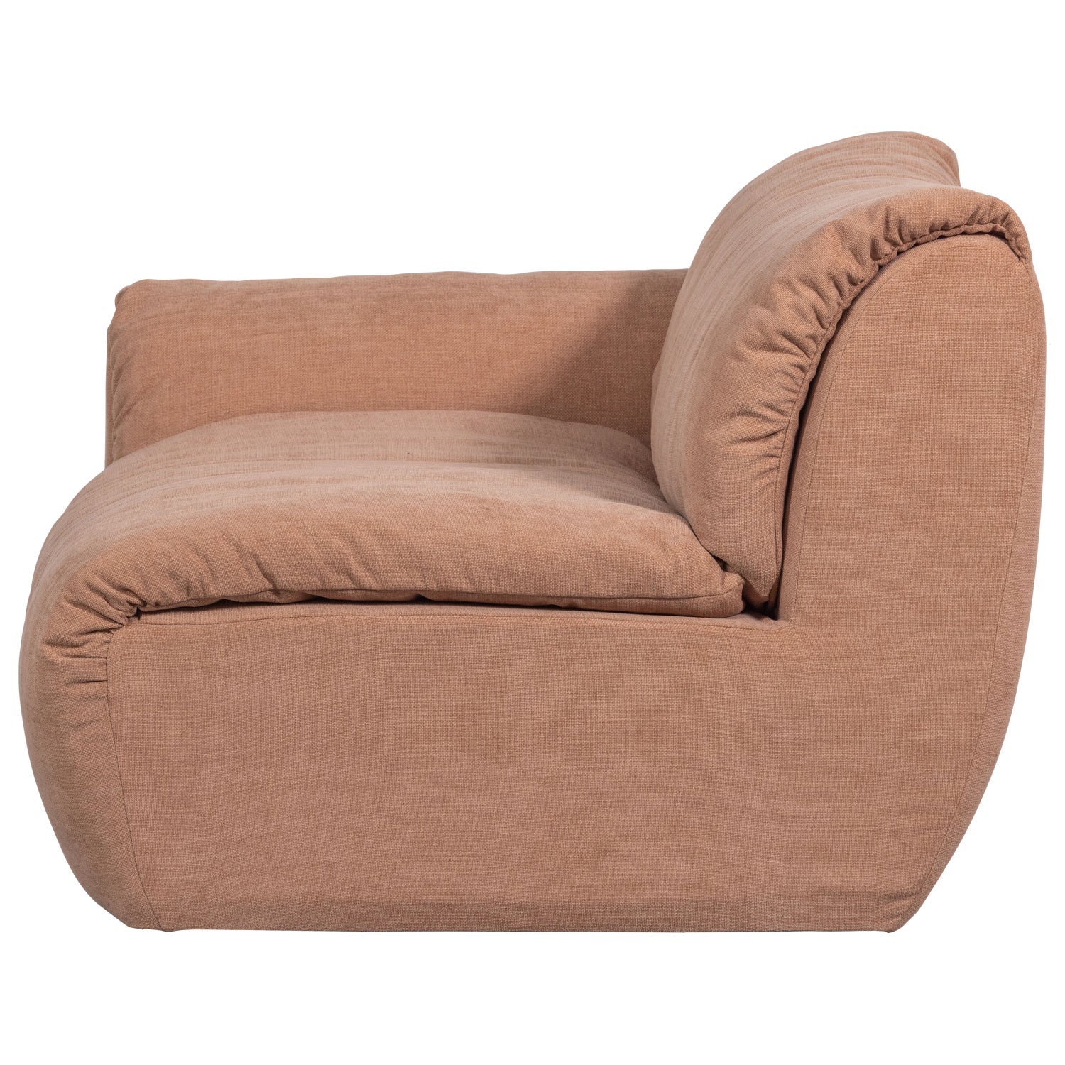 Modulares Sofa links BAGGY - 1-Sitzer in Rosa [Klaudia]