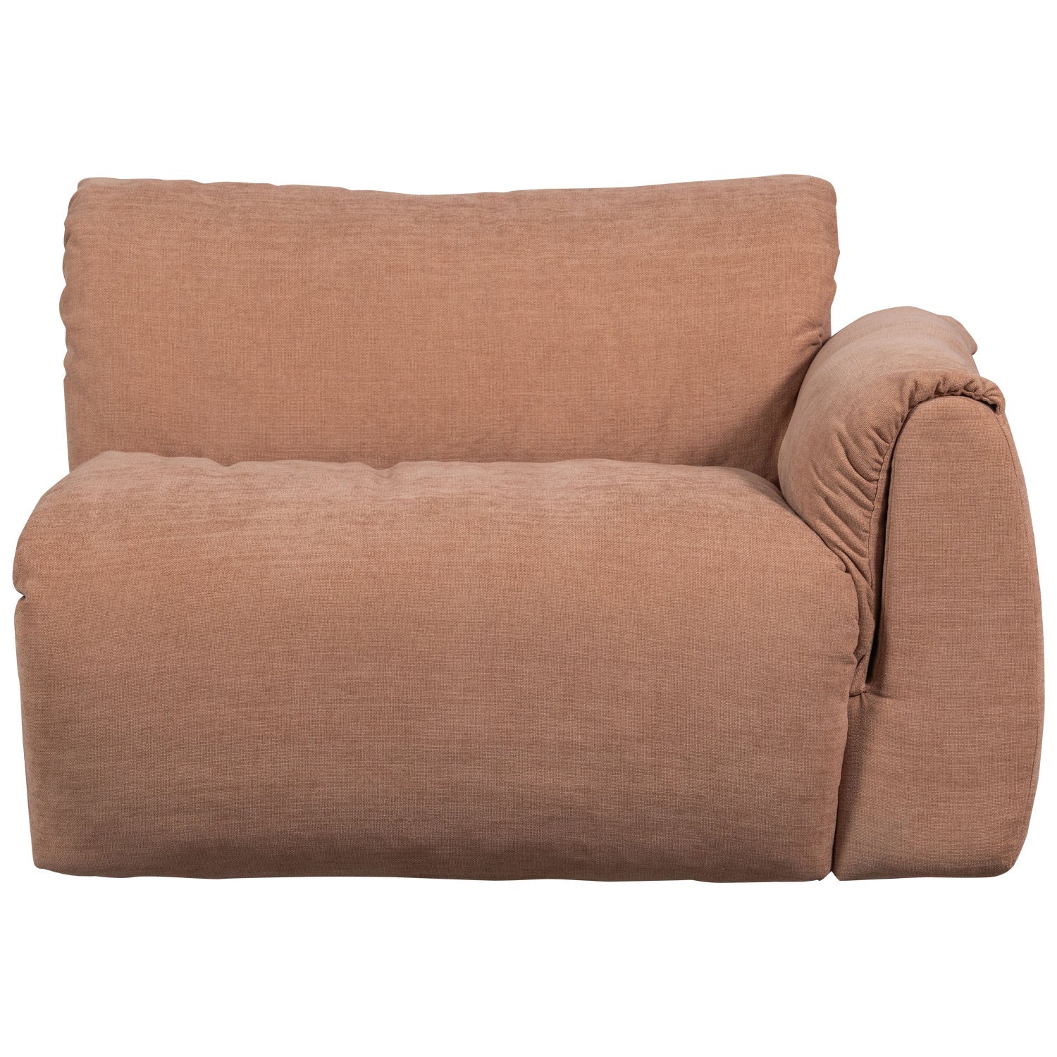 Rechtsseitiges modulare Sofa BAGGY - 1-sitziges Element in Rosa [Klaudia]