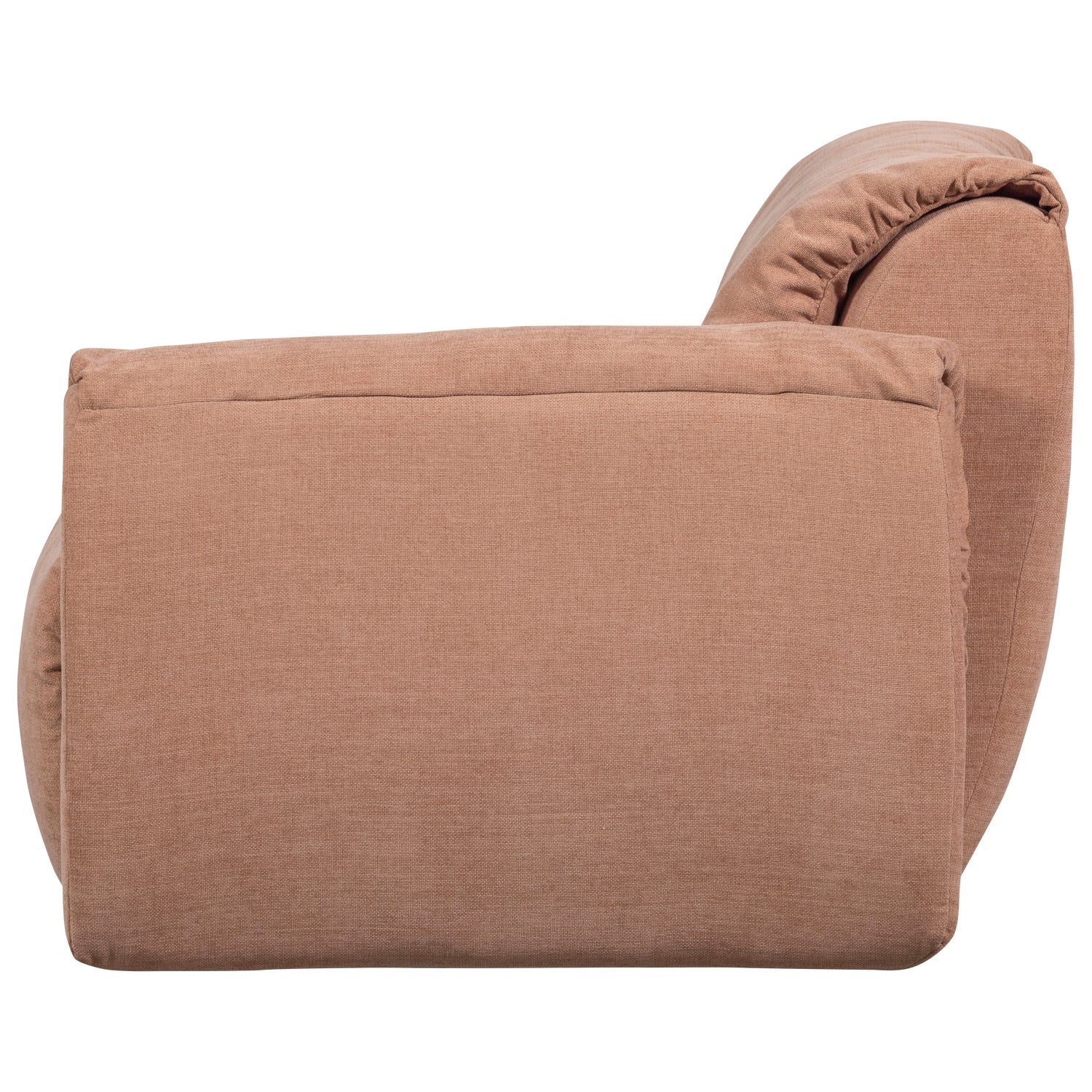 Rechtsseitiges modulare Sofa BAGGY - 1-sitziges Element in Rosa [Klaudia]