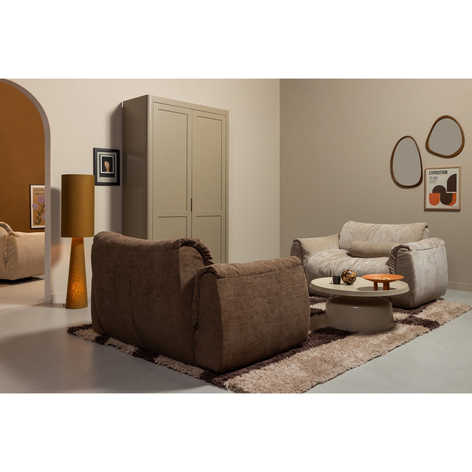 Sessel BAGGY braun