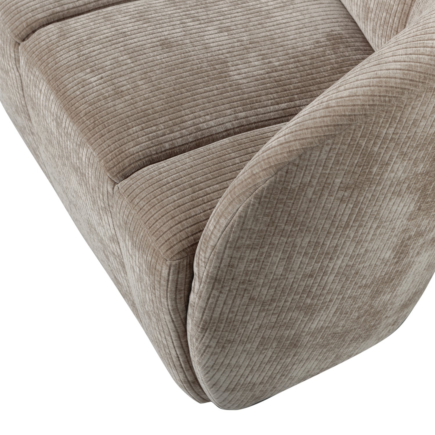 Sofa rechtsseitig 2-sitzig MOJO dunkel sandfarbener Cord