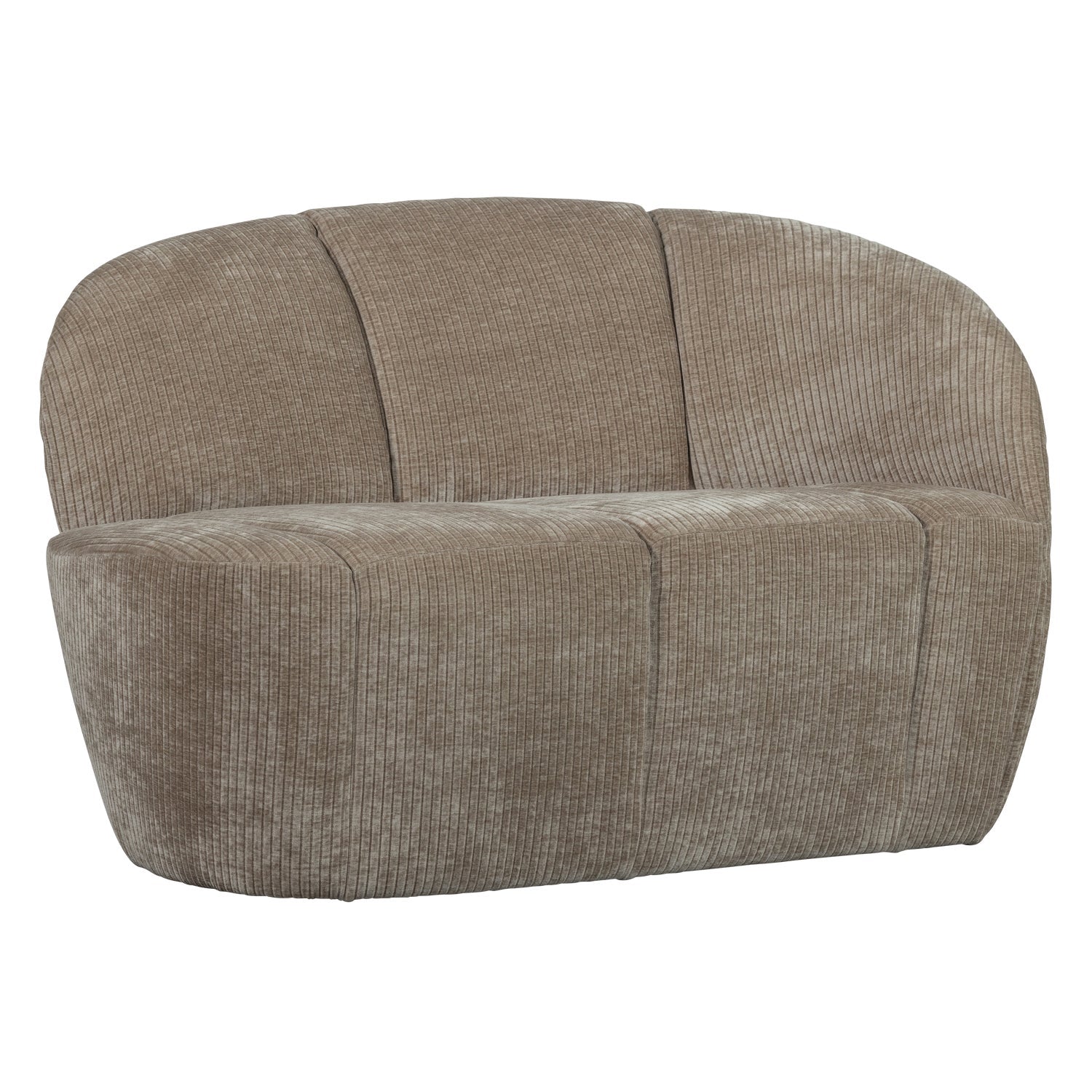 Sofa rechtsseitig 2-sitzig MOJO dunkel sandfarbener Cord