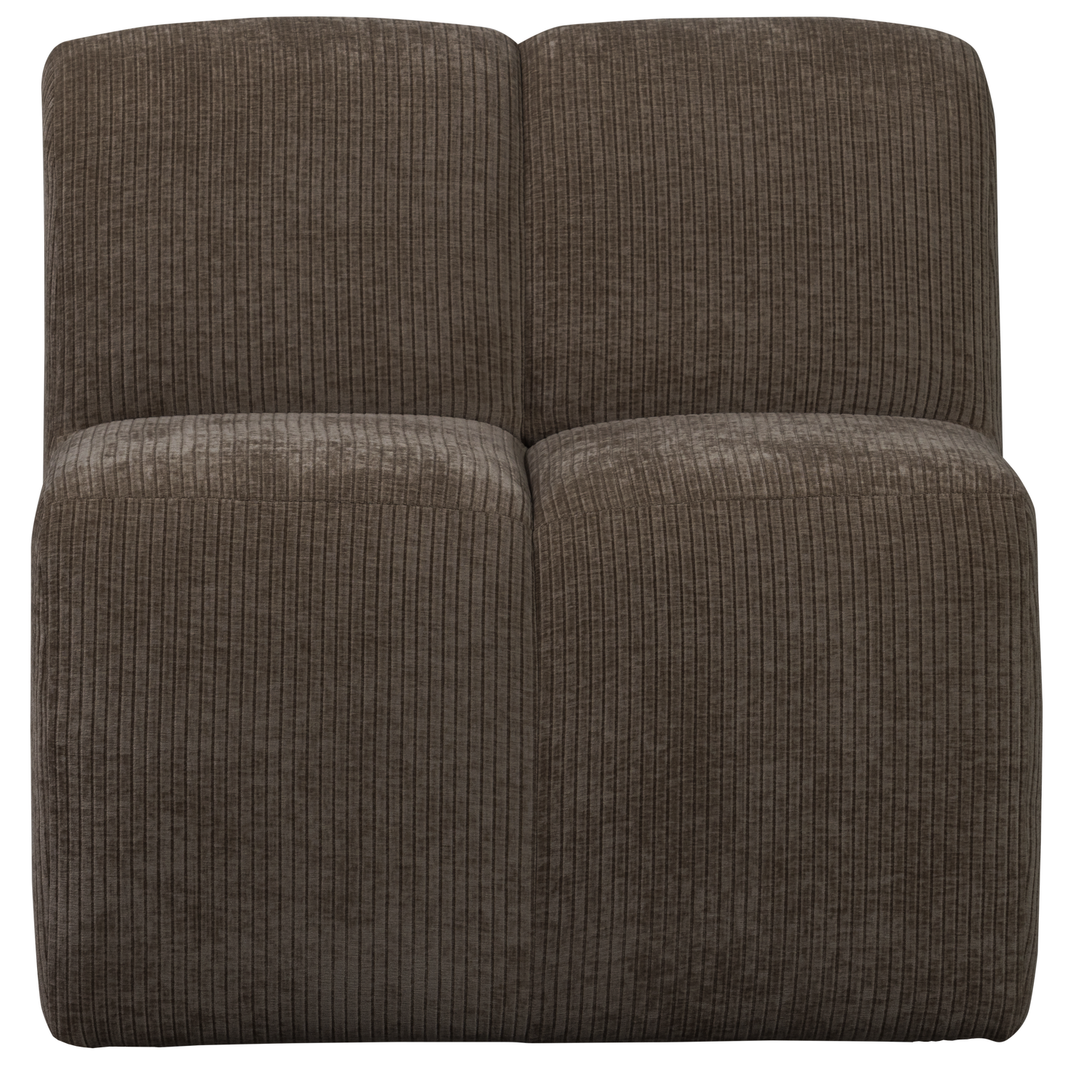 Armchair / MOJO BENCH module brown corduroy