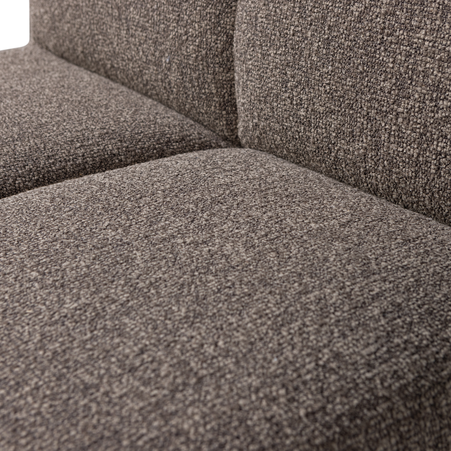 Armchair / MOJO BENCH module brown mélange boucle