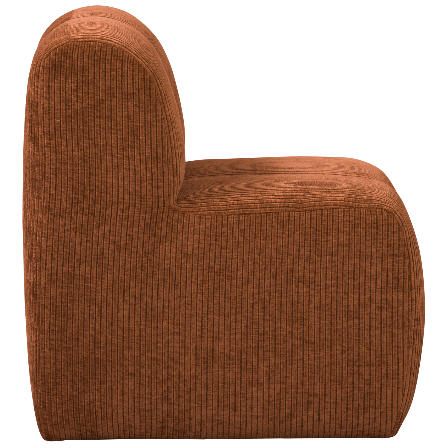 Armchair / MOJO BENCH module rusty brown corduroy