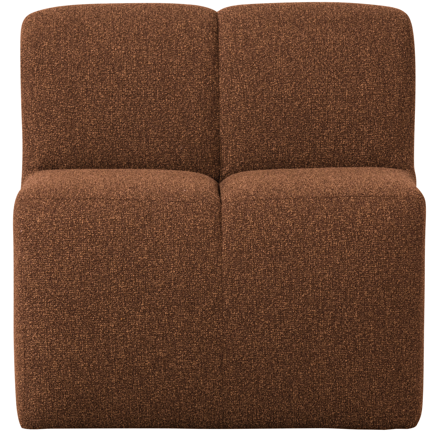 Armchair / MOJO BENCH module rust brown mélange boucle