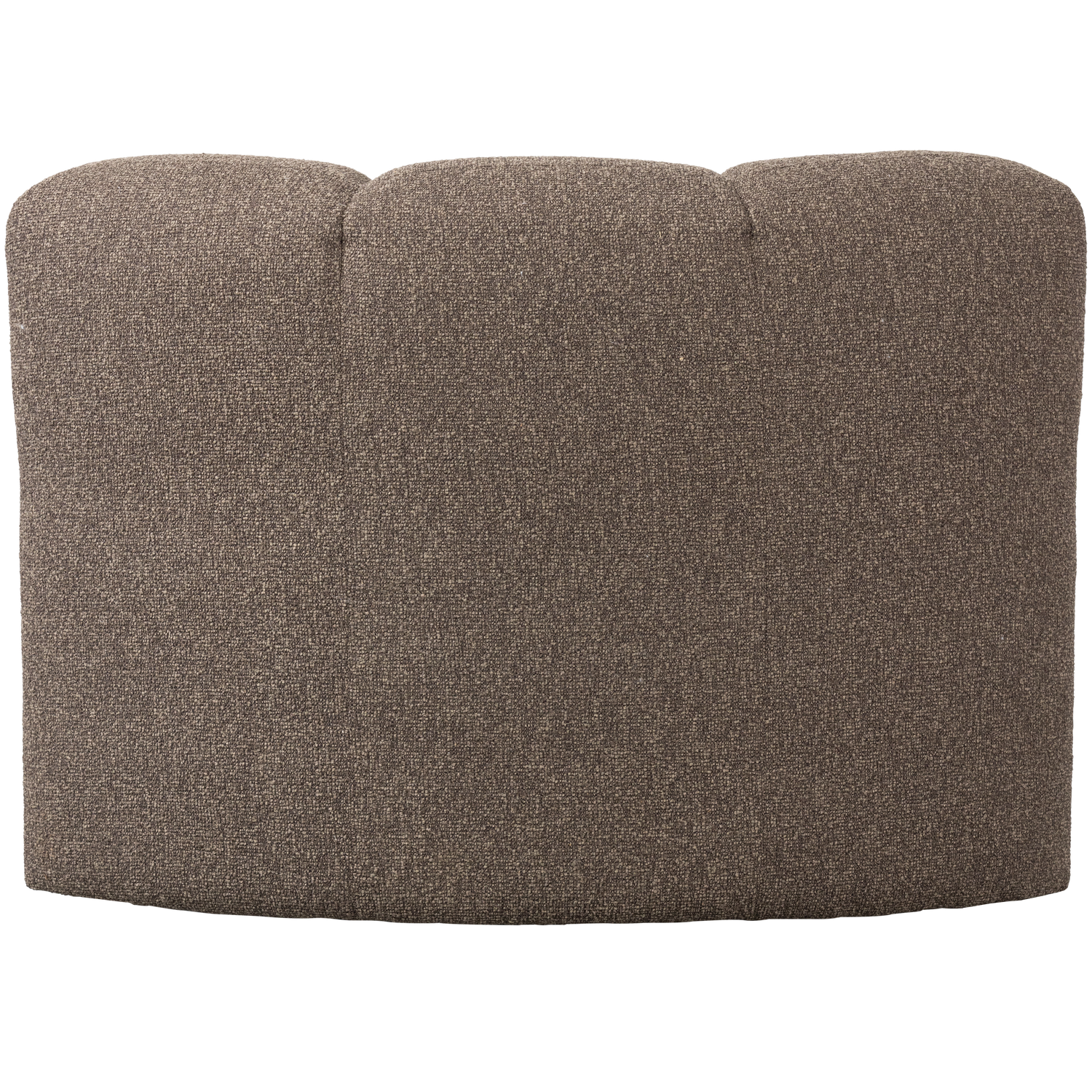 Modulares Sofa MOJO BENCH - Eckelement braun meliert Boucle