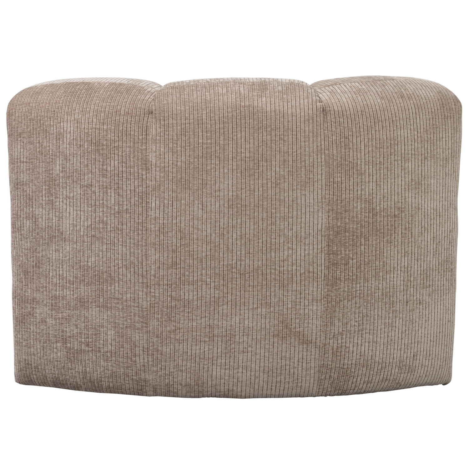 Modulares Sofa MOJO BENCH - Eckelement in sandfarbenem Cord