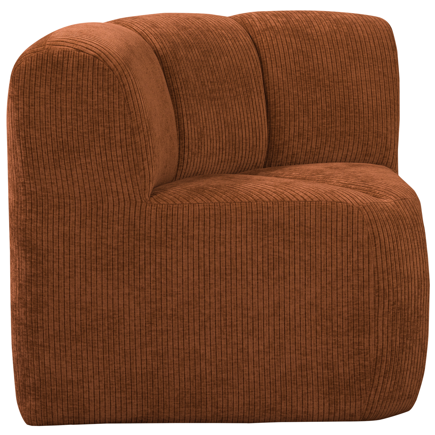 Modulares Sofa MOJO BENCH - Eckelement rostbraun Cord