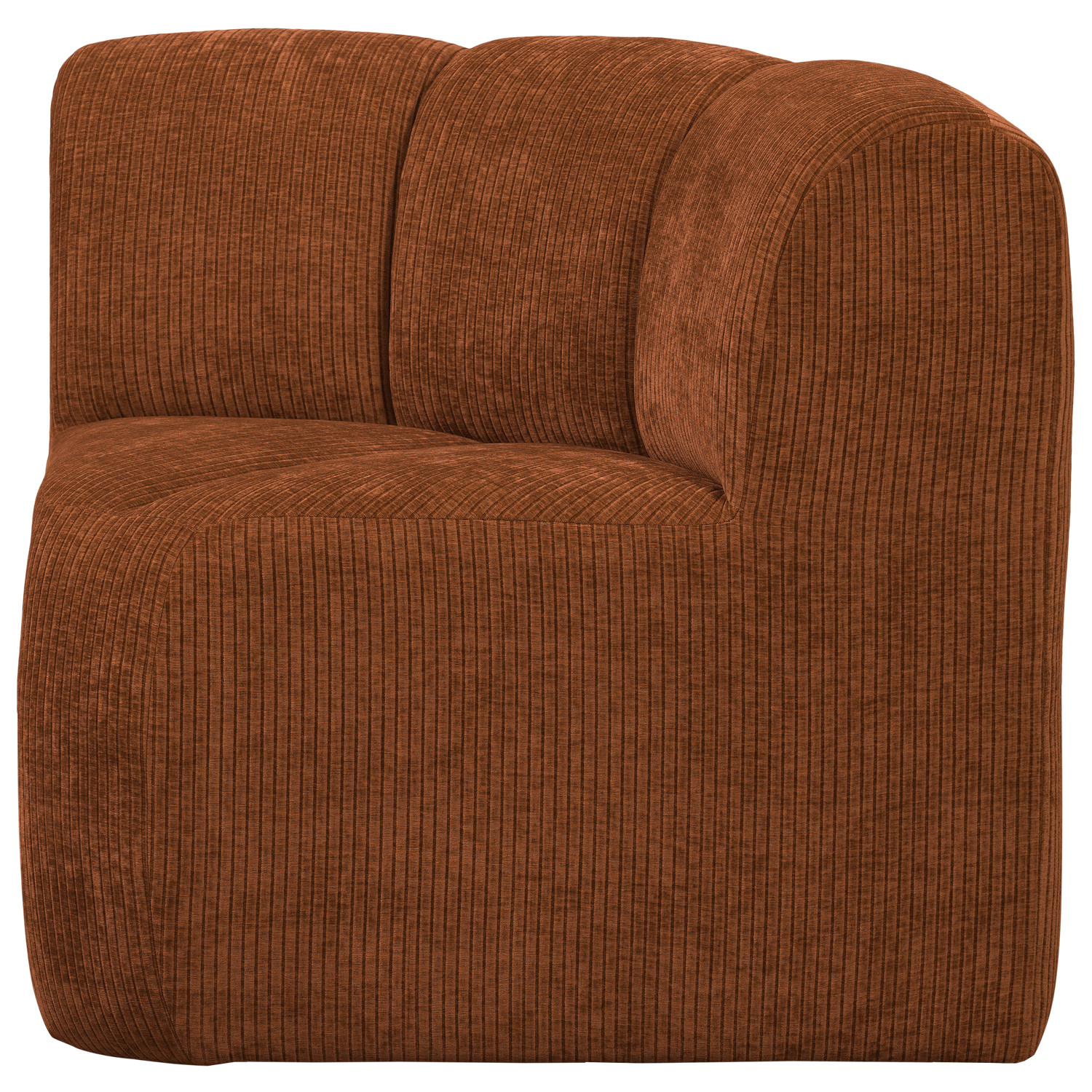 Modulares Sofa MOJO BENCH - Eckelement rostbraun Cord
