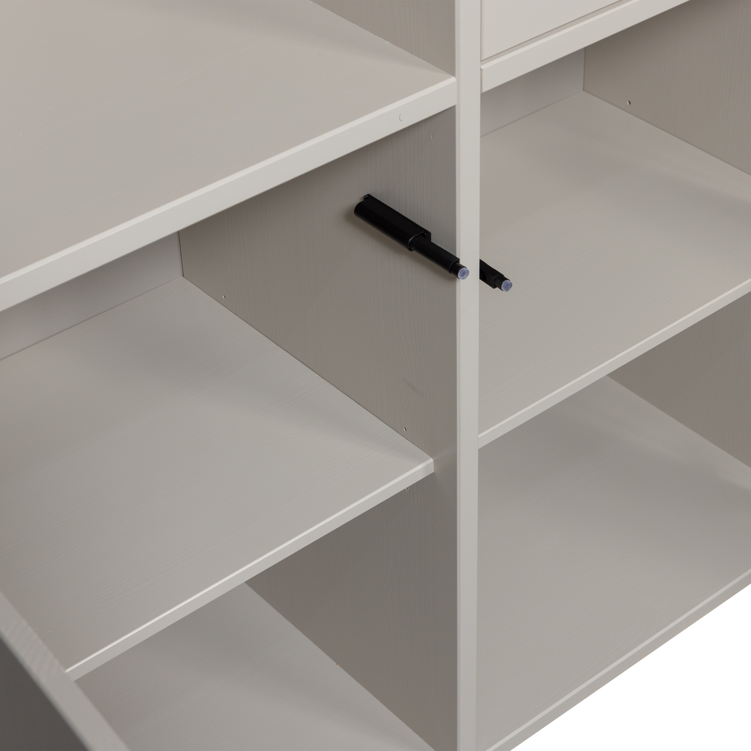 Schrank mit Regalen MEGGY grau