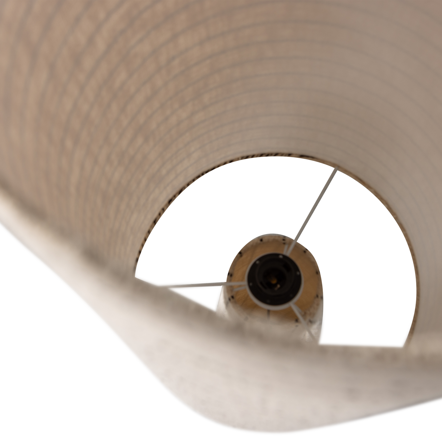 Stehlampe LOFT creme mit schwarzen Streifen