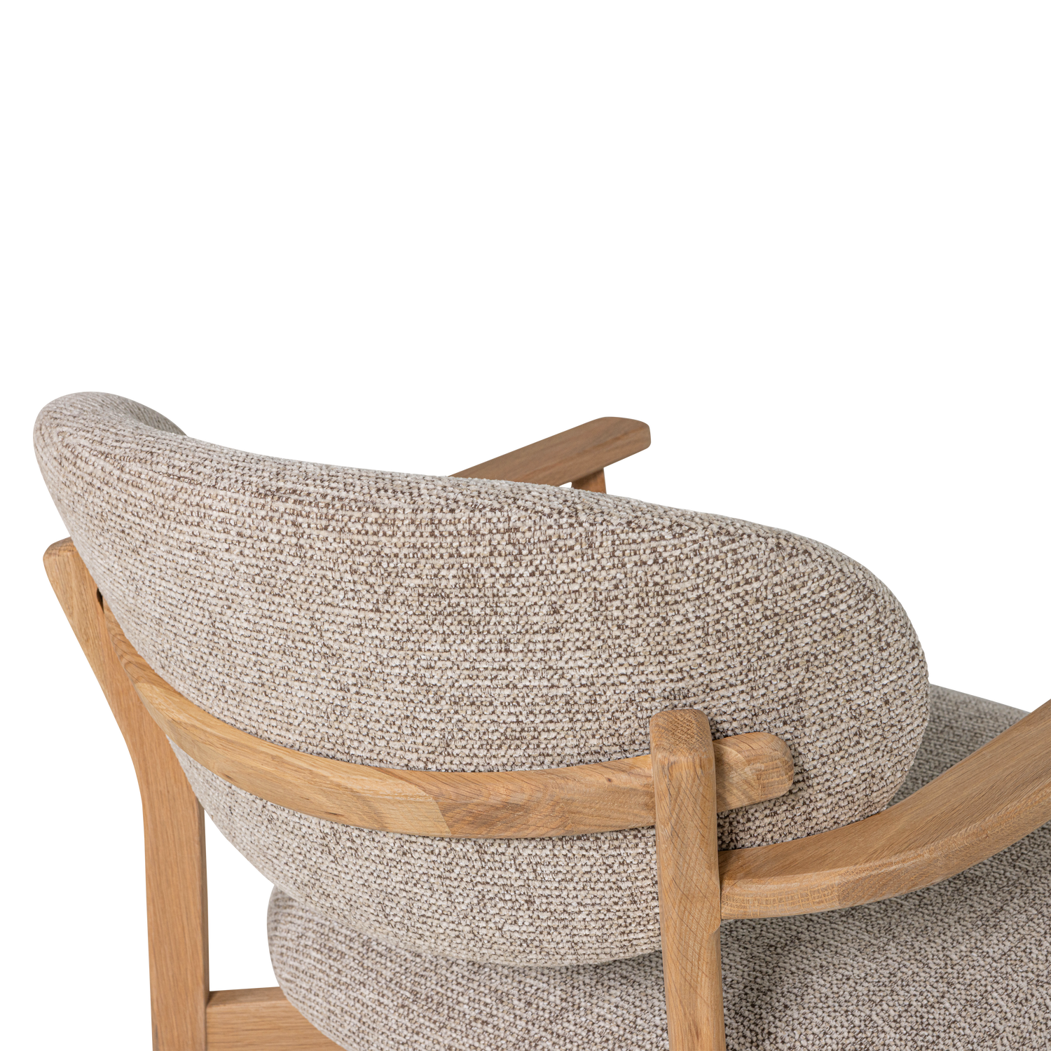 Sessel UDAR grau-beige mit Holzgestell