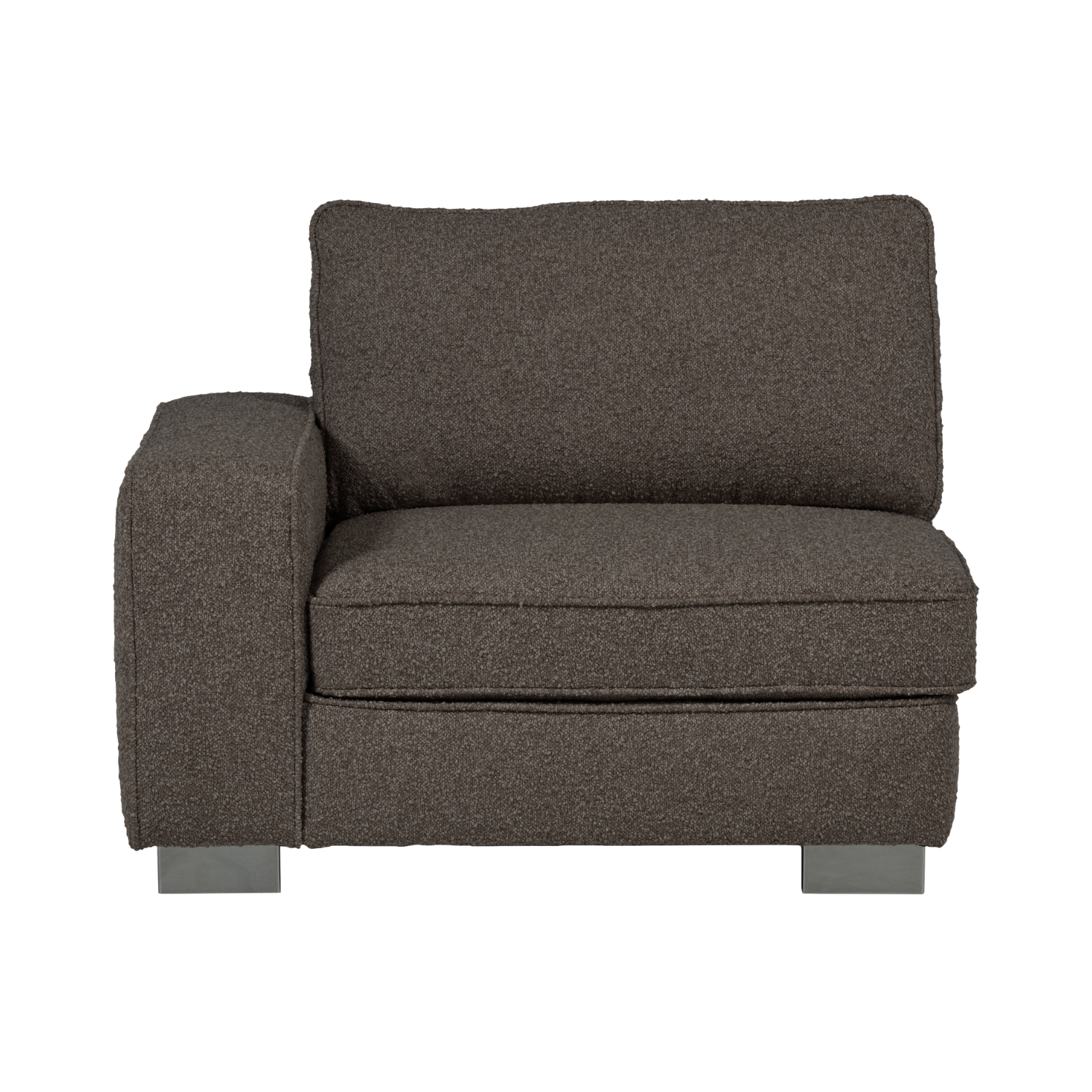Sofa LAZY - Endmodul links anthrazit Bouclé