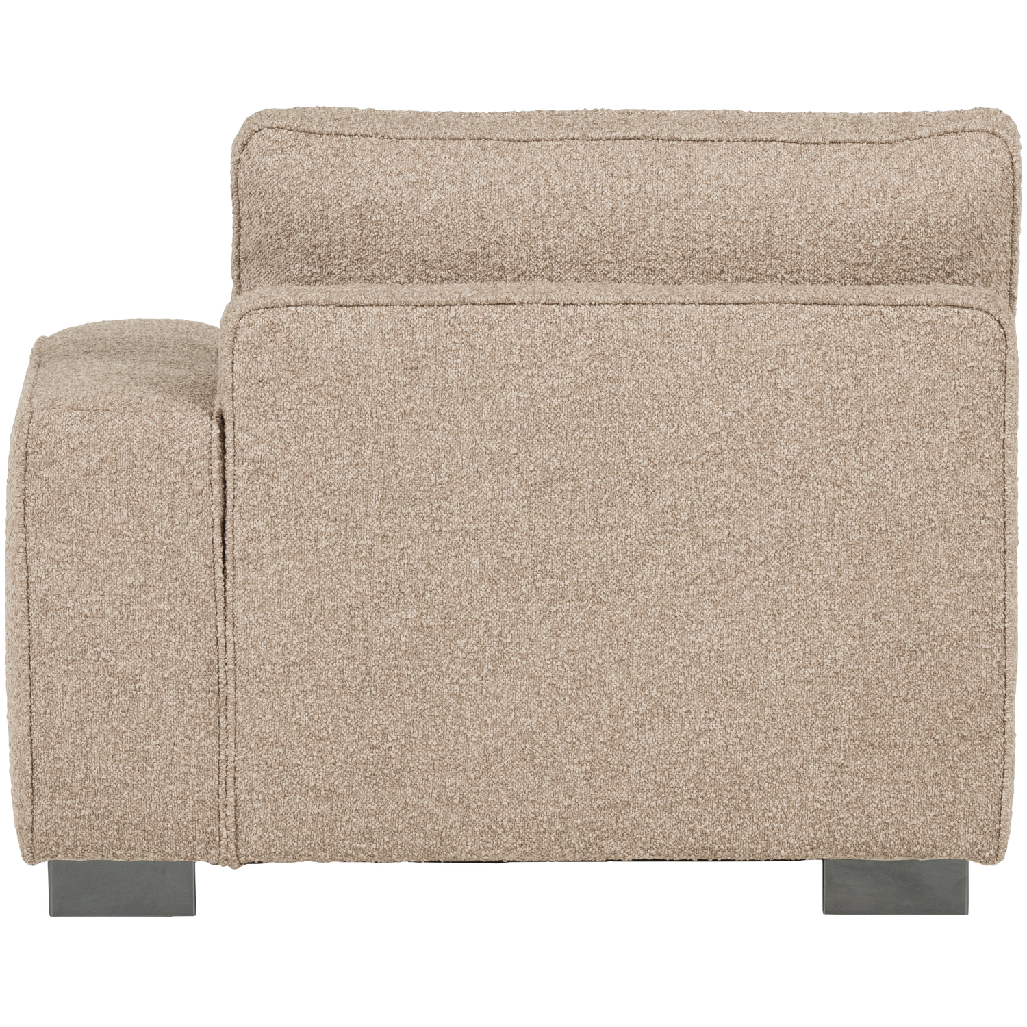 Sofa LAZY - Endmodul rechts sandfarbener Bouclé
