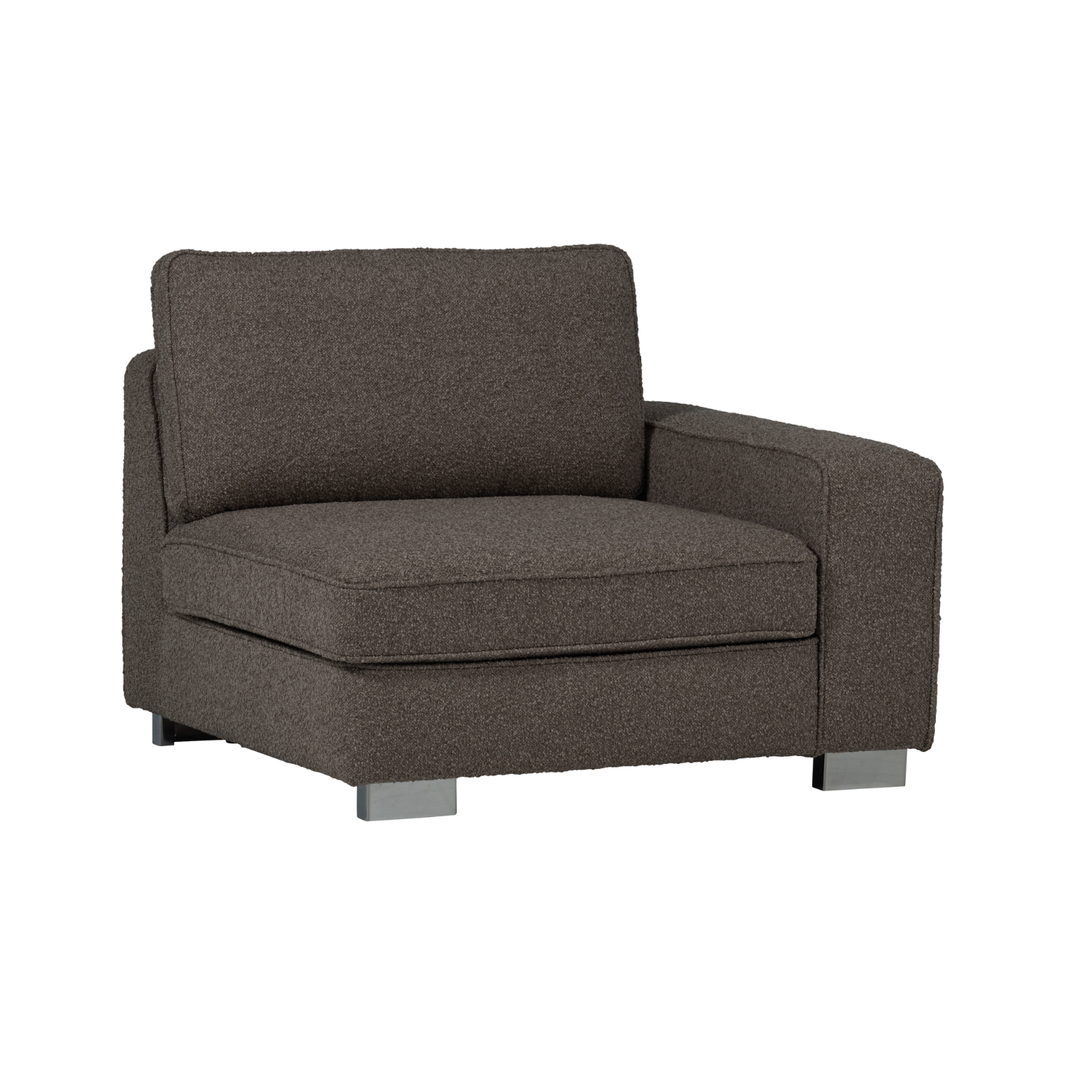 Sofa LAZY - Endmodul rechts anthrazit Bouclé