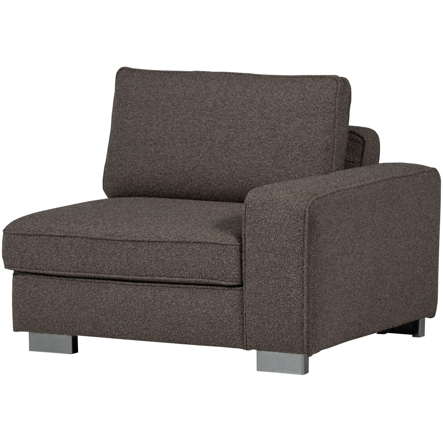 Sofa LAZY - Endmodul rechts anthrazit Bouclé