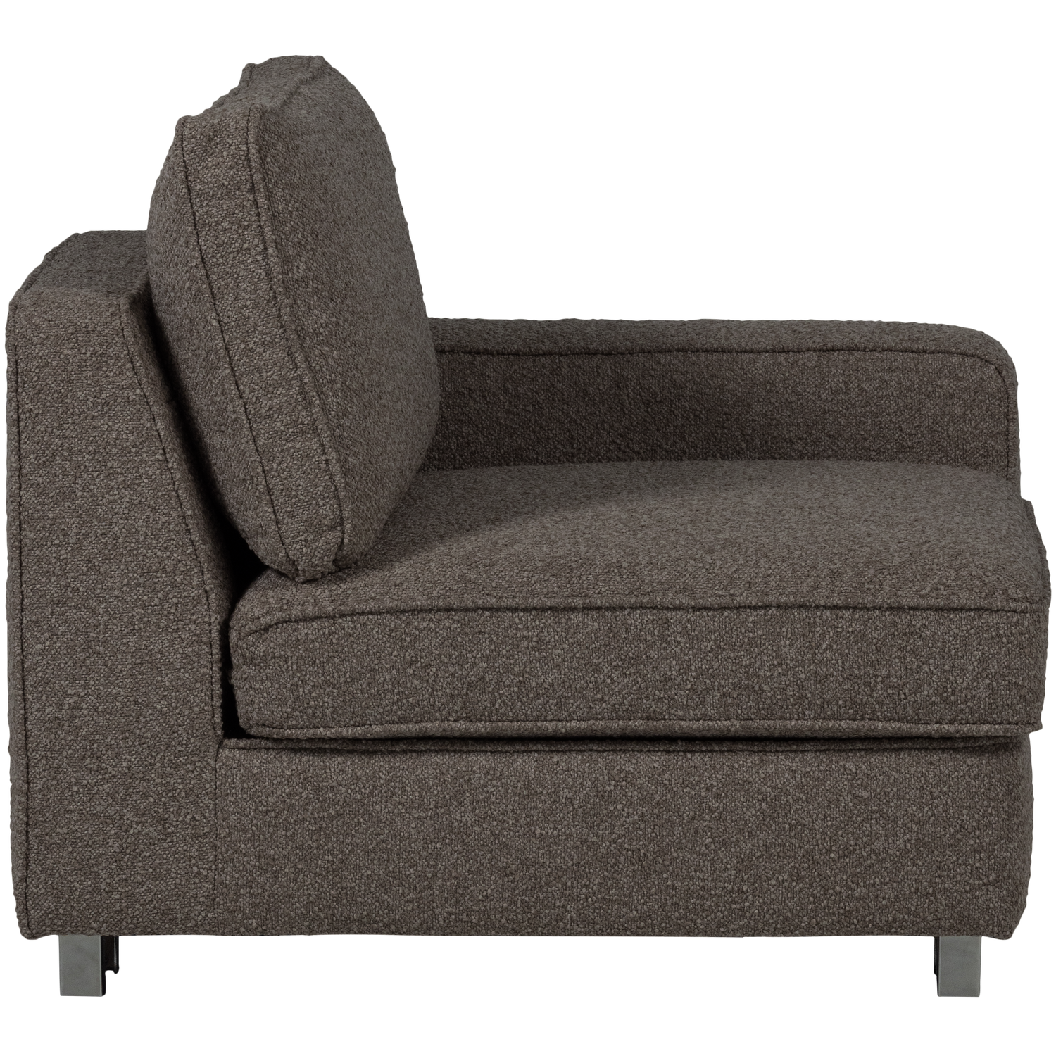 Sofa LAZY - Endmodul rechts anthrazit Bouclé