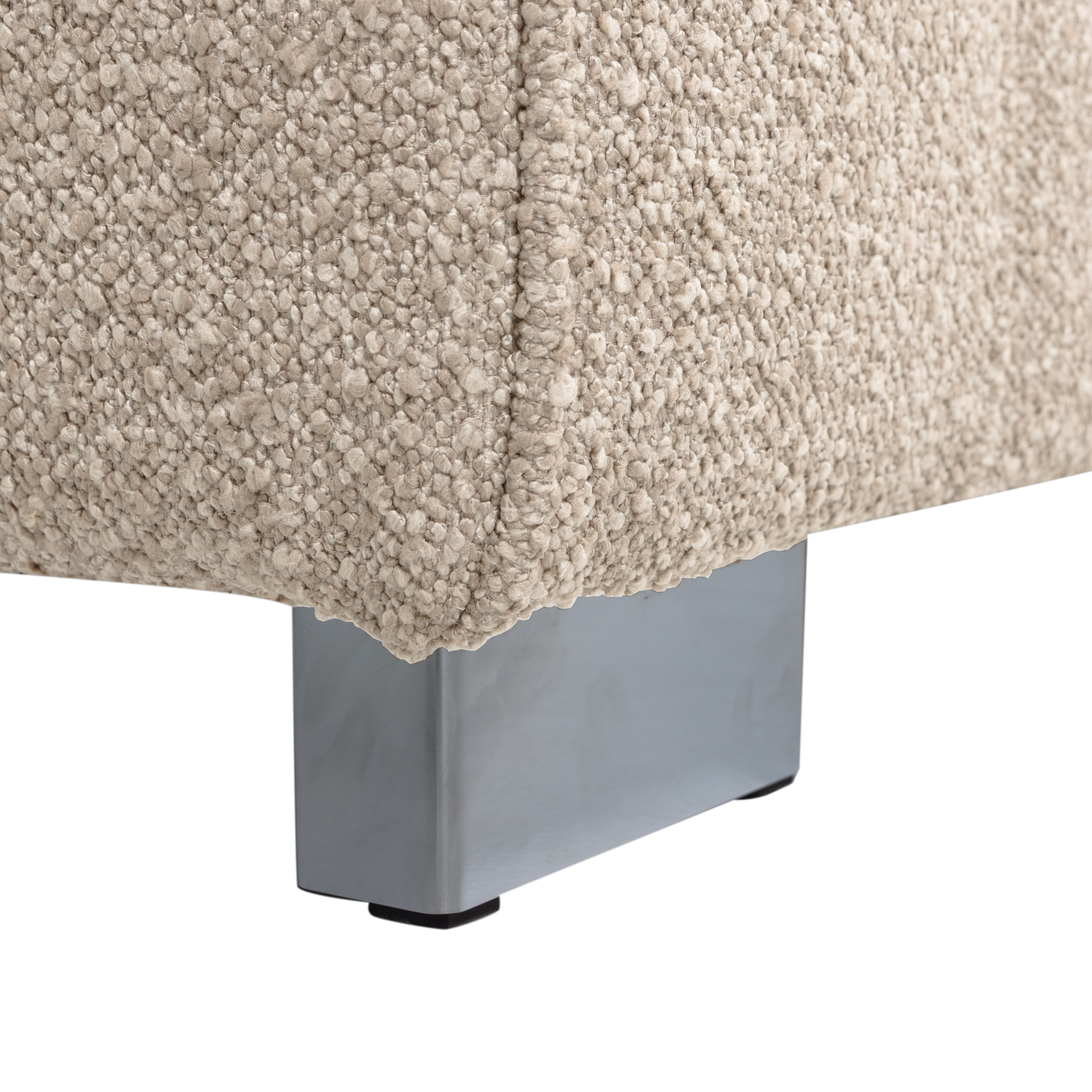 Sessel / Modul LAZY sandfarbener Bouclé