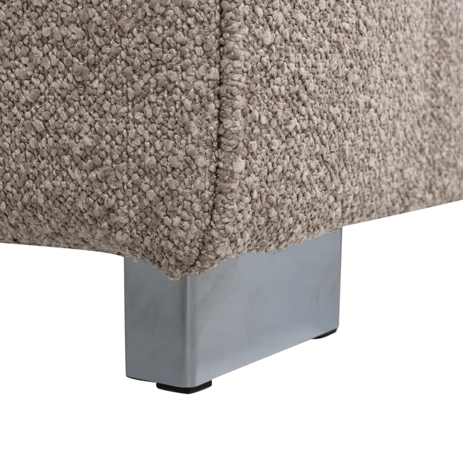 Beige Bouclé Lazy Armchair / Module