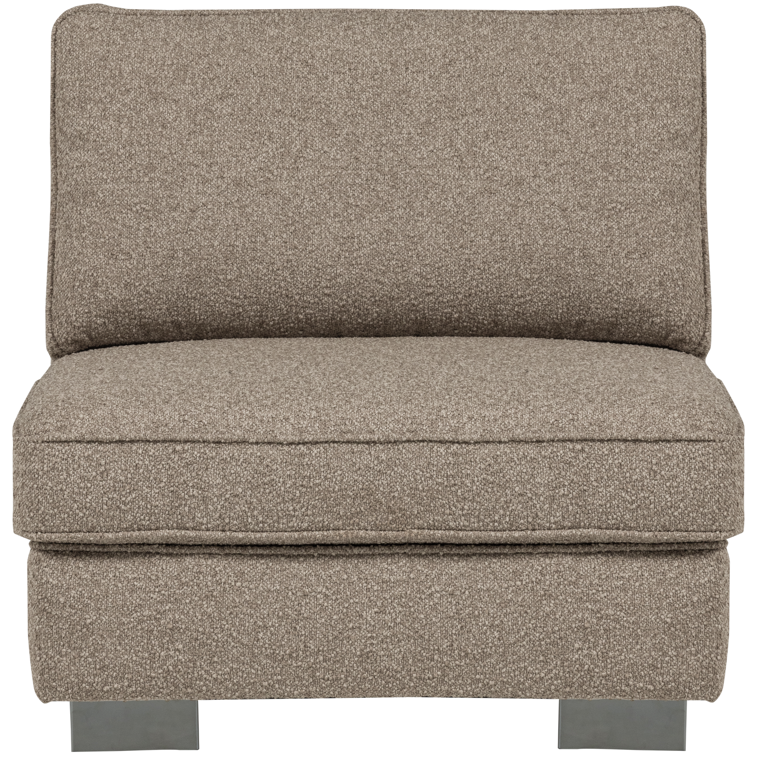 Beige Bouclé Lazy Armchair / Module