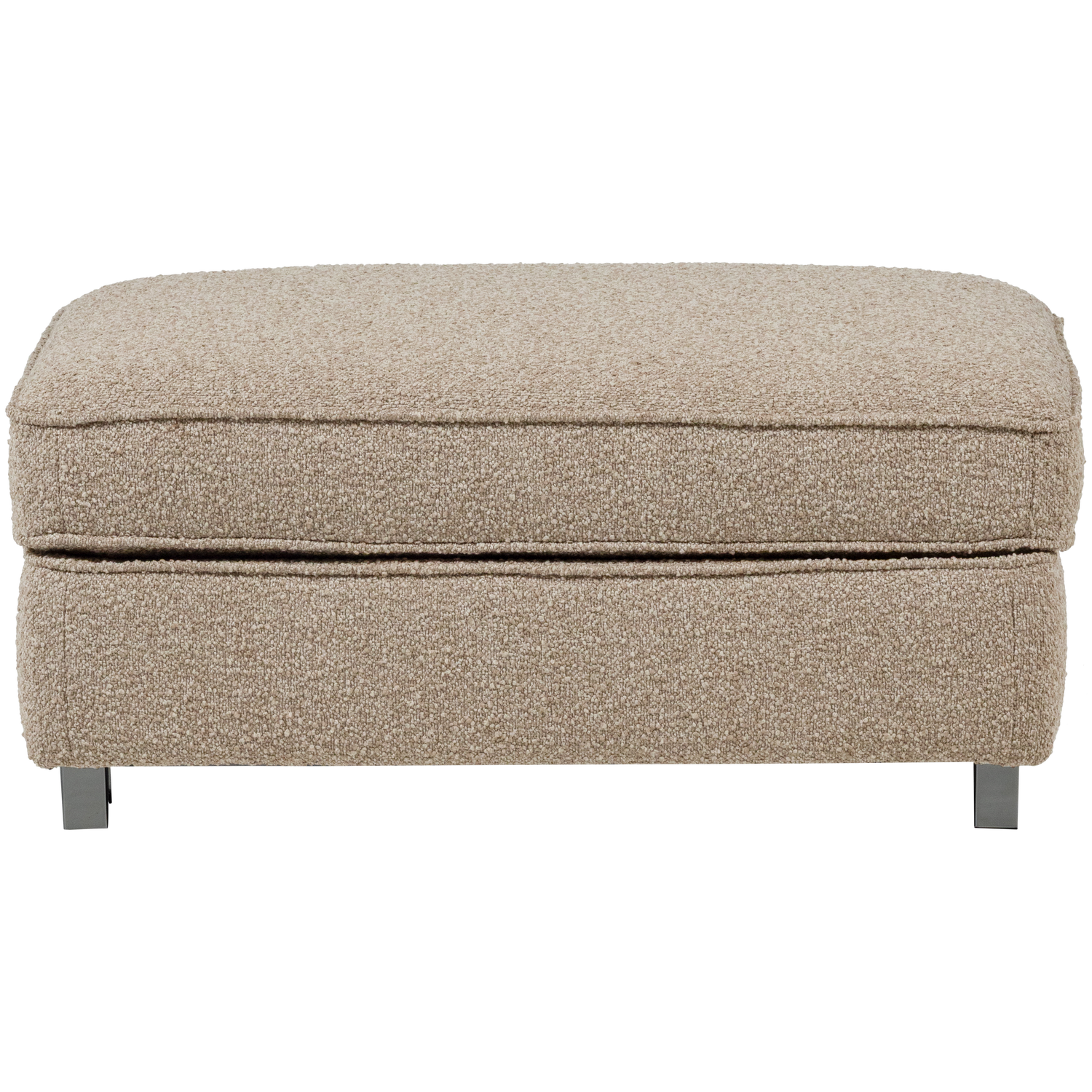 Puff LAZY sandfarbener Bouclé