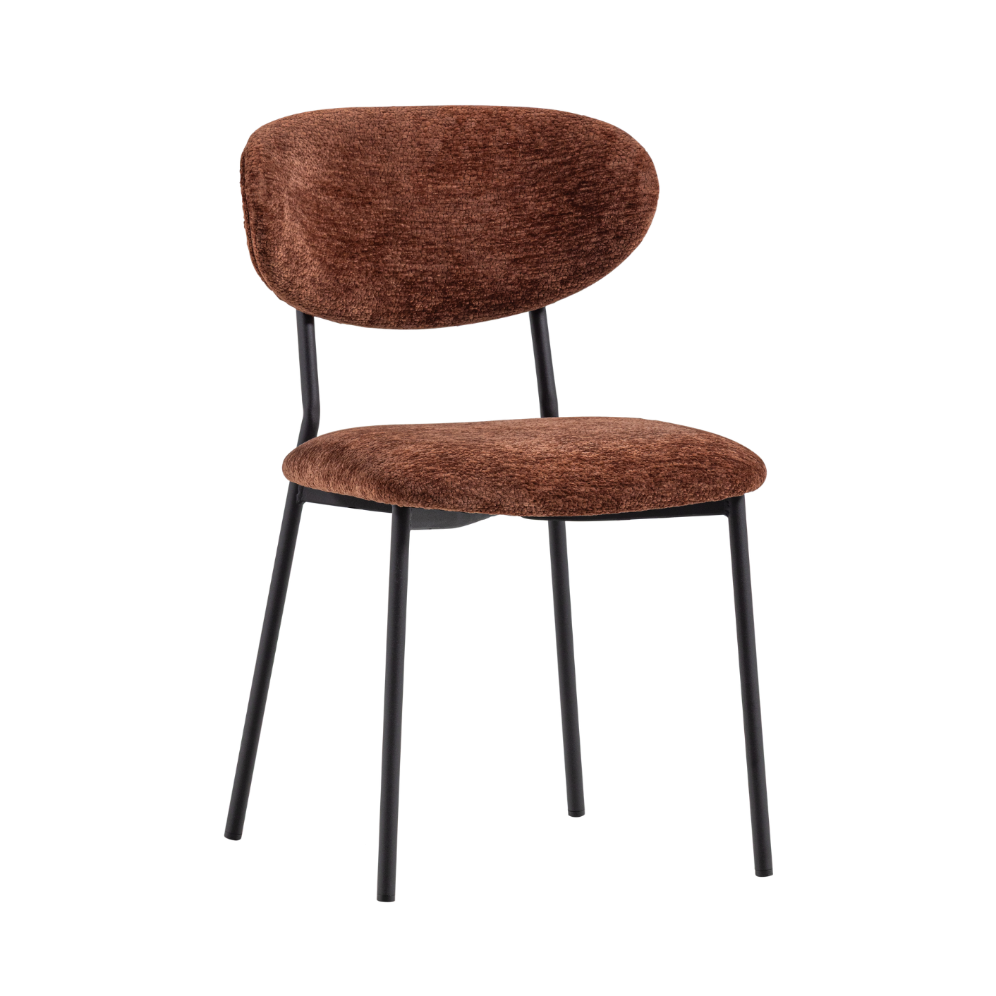 KJELD Chair in Brown Chenille