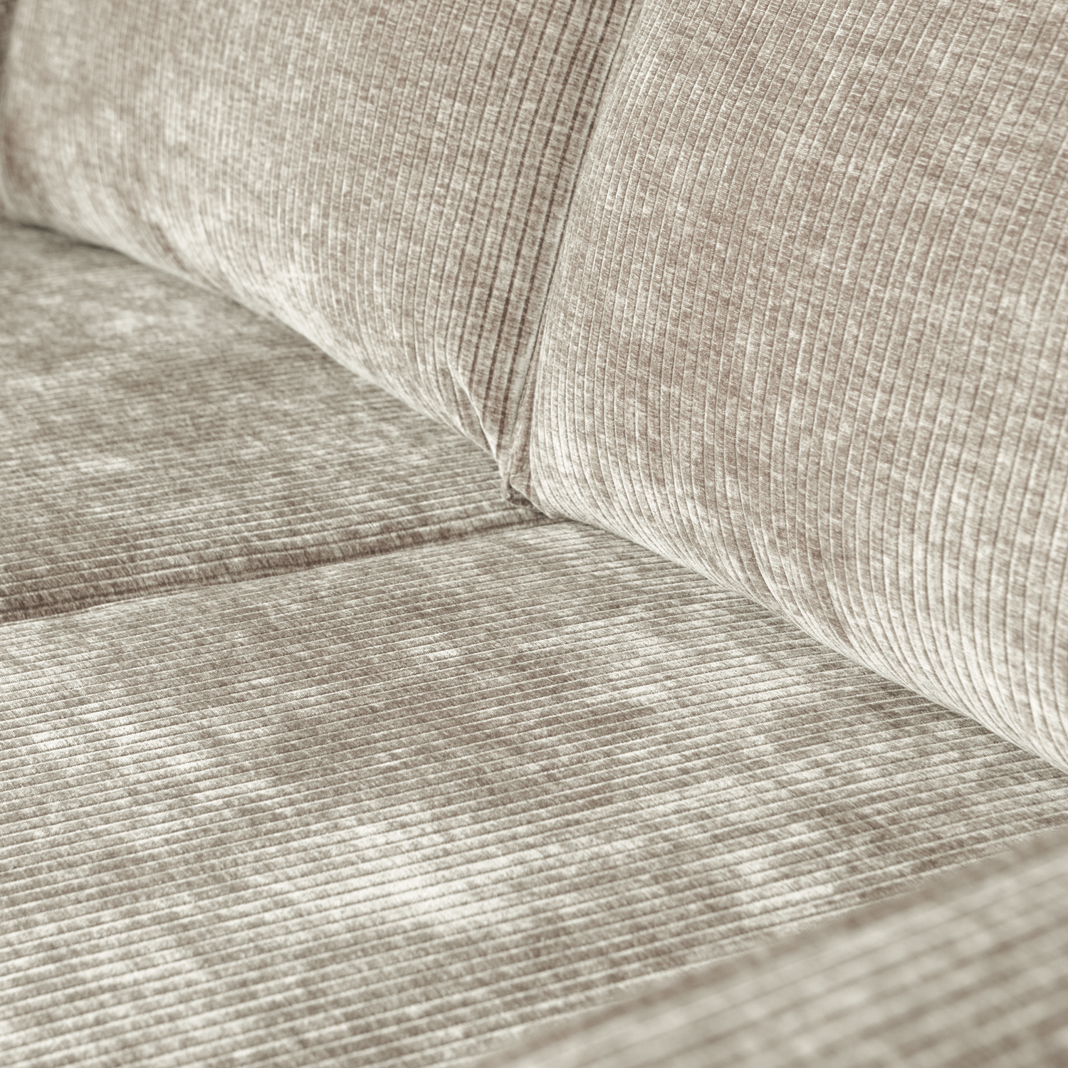 Sofa 2,5-sitzig RODEO sandfarbener Cord