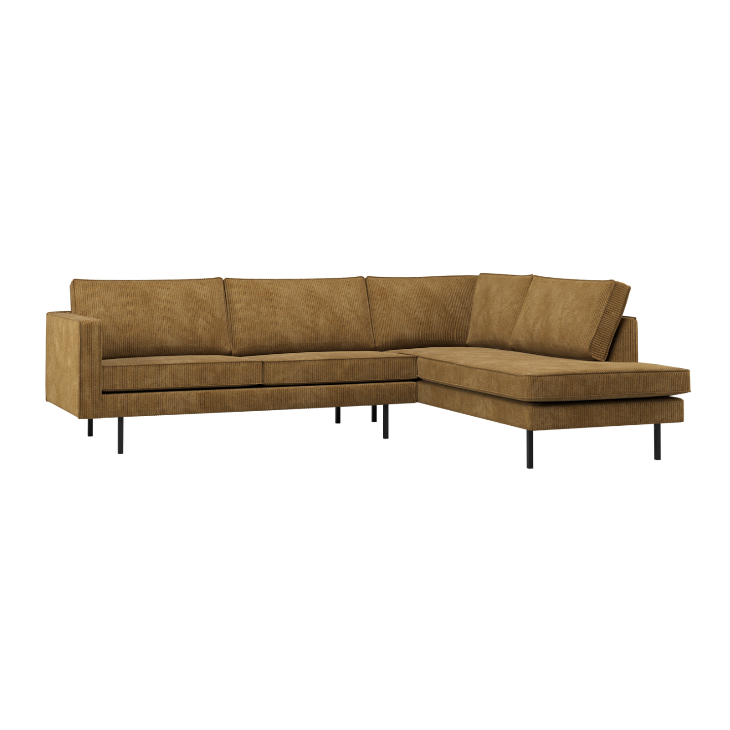 Right-facing corner sofa RODEO honey corduroy