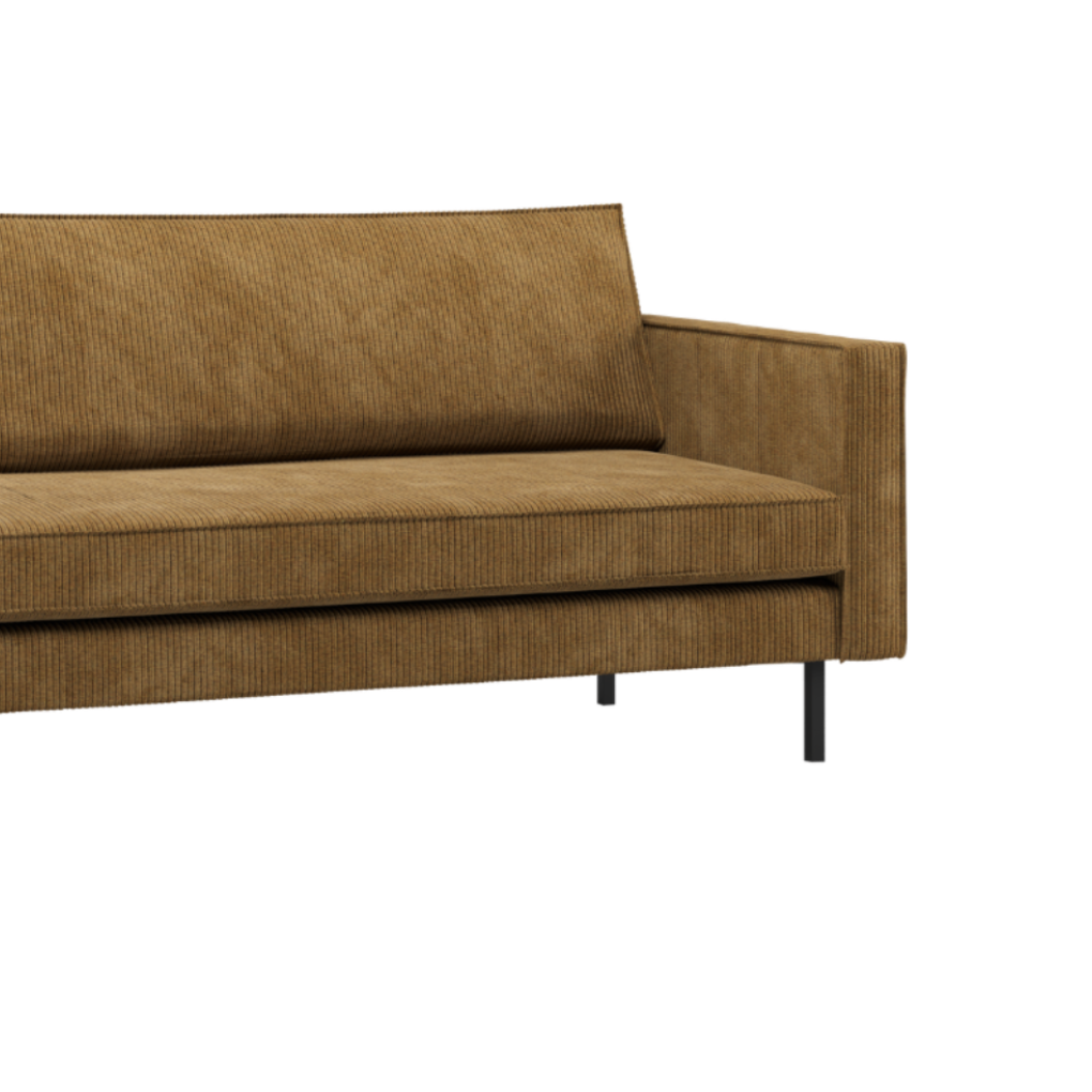 Right-facing chaise longue RODEO honey corduroy