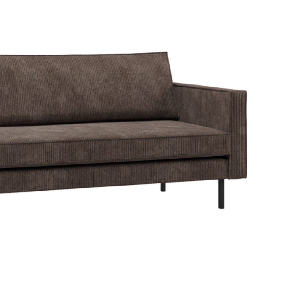 Rechtsseitiger Szezlong RODEO braunes Cord