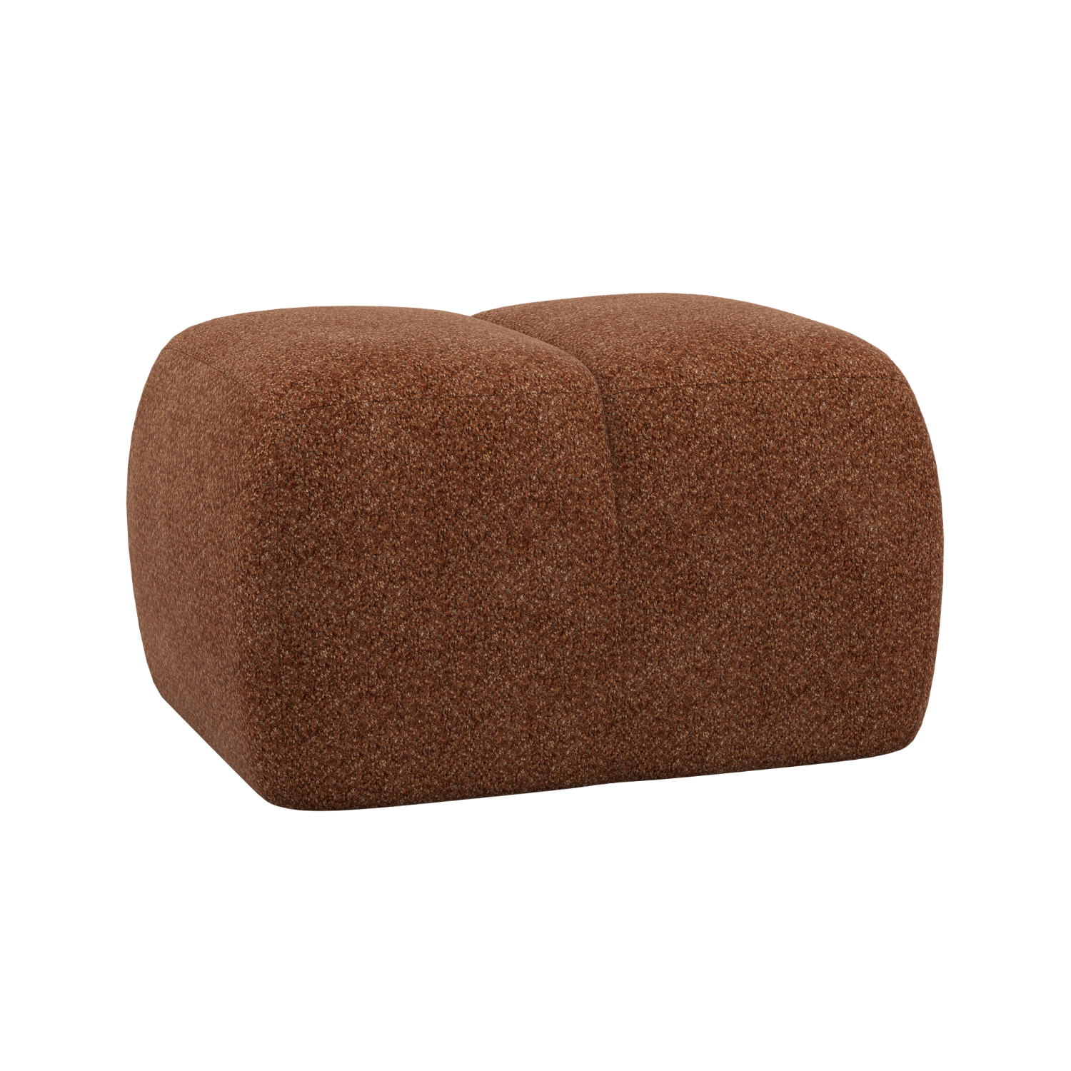 Puff MOJO rostbraun Schafsfell