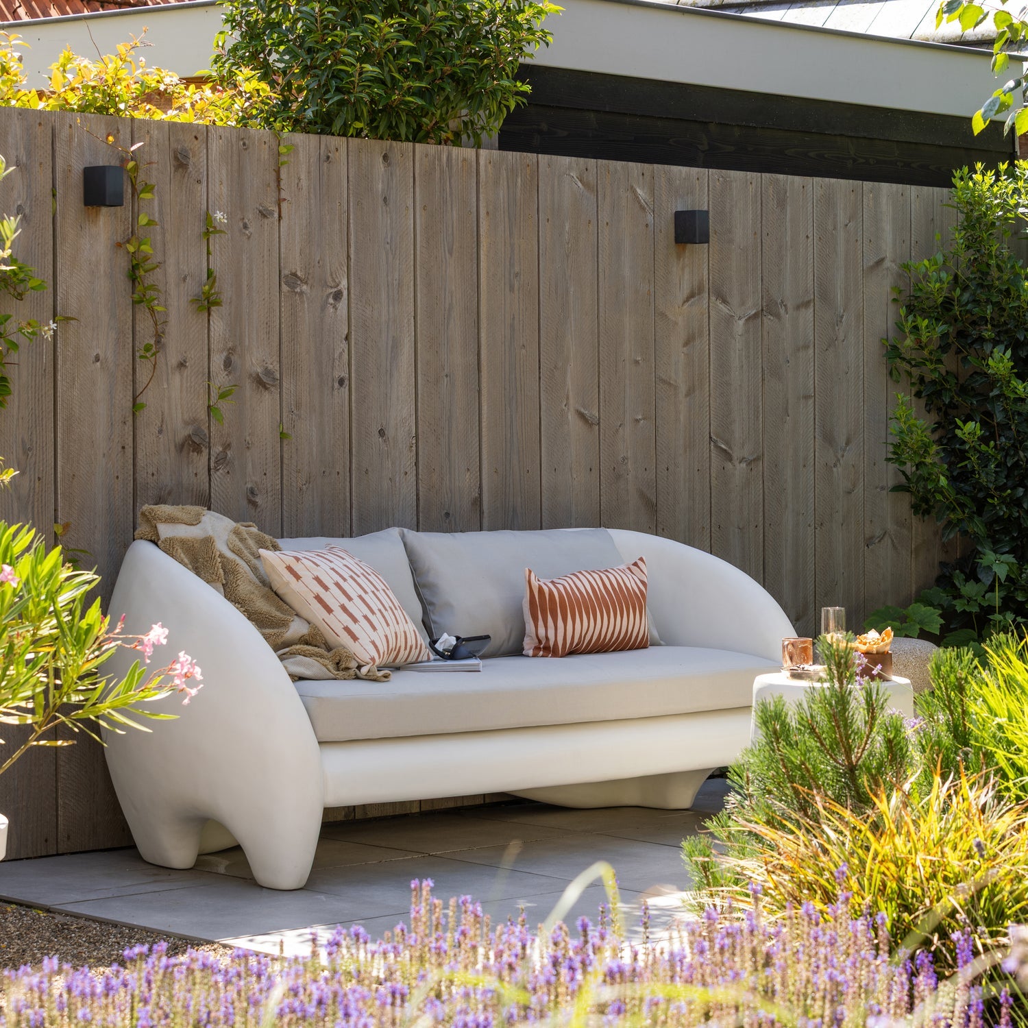 VIALE Beige 2-Seater Garden Sofa
