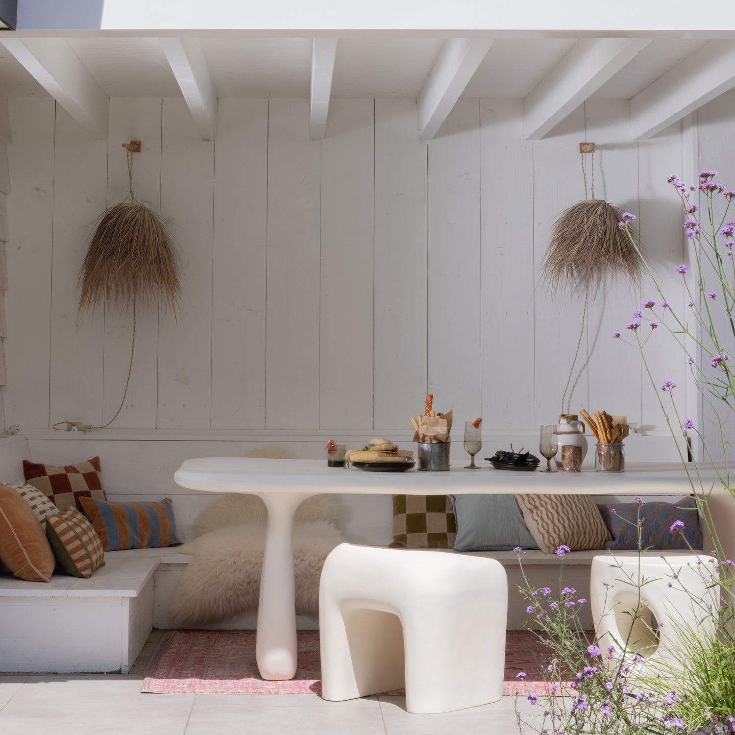 Gartenhocker NIVO creme