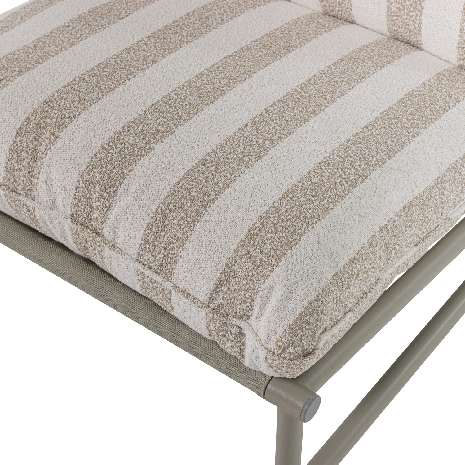 Gartenstuhl ELVO weiß mit Sandbezug