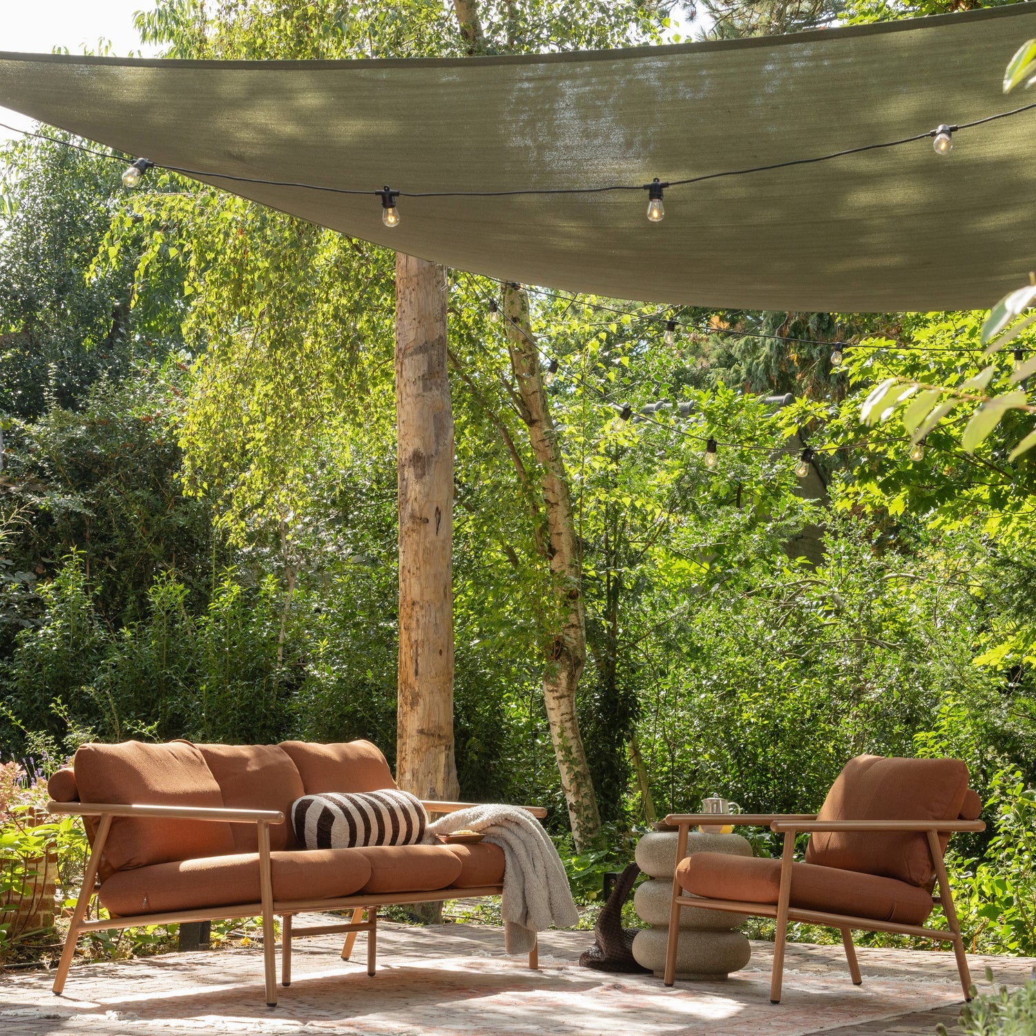 Gartenstuhl CAVERO ziegelrot