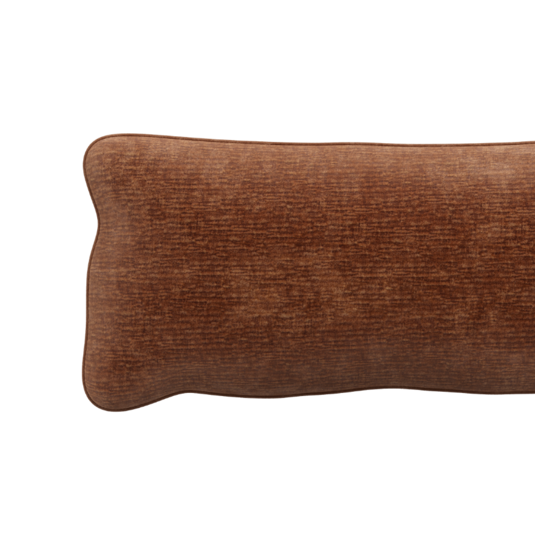 Kissen BEAN ziegelrot Chenille