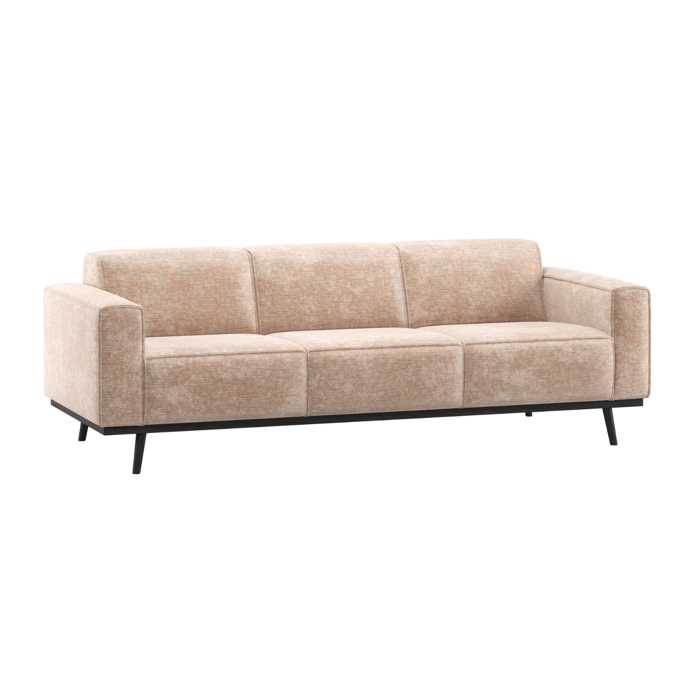 Sofa 3-sitzig STATEMENT beige Chenille
