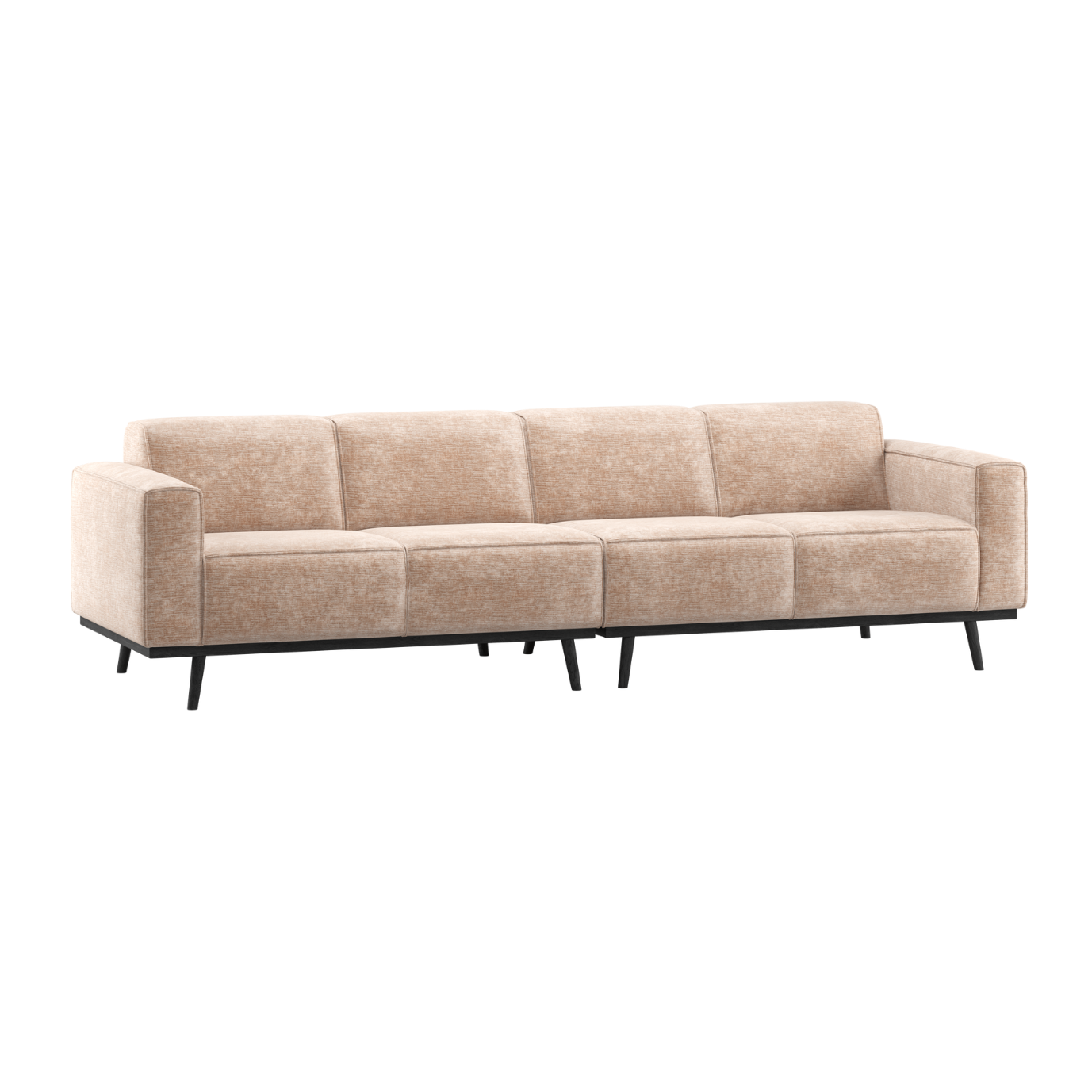 Sofa 4-sitzig STATEMENT beige Chenille