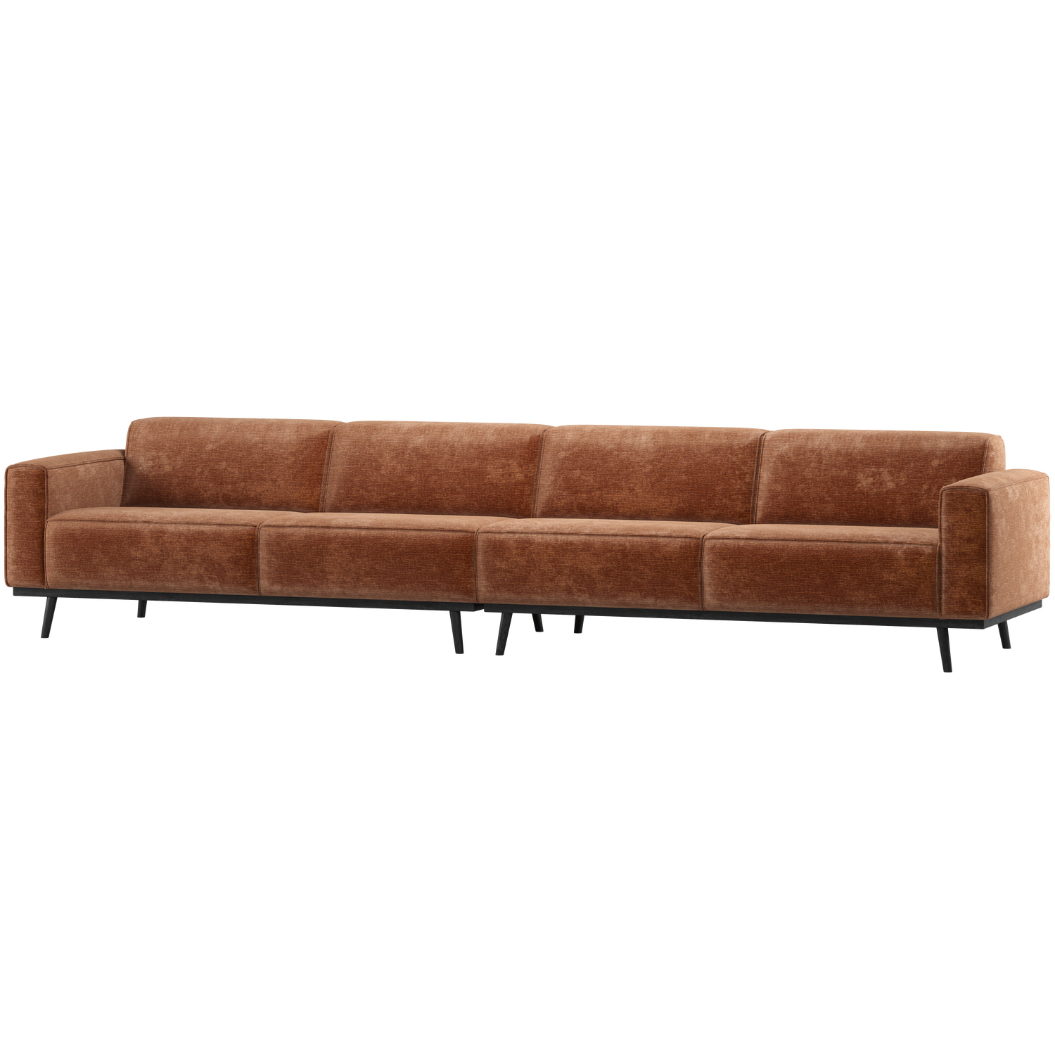 Sofa 4-sitzig STATEMENT ziegelrot Chenille