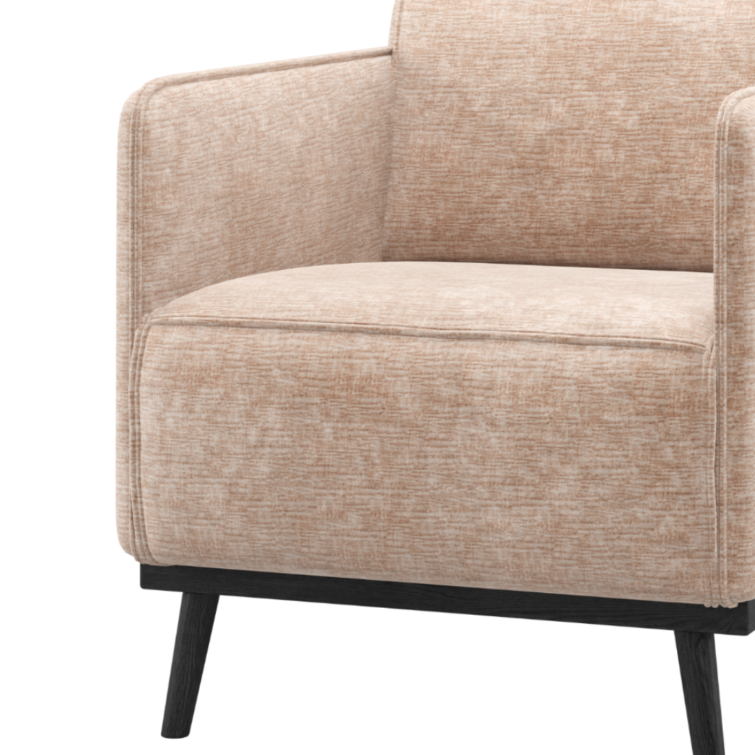 STATEMENT Armchair Beige Chenille