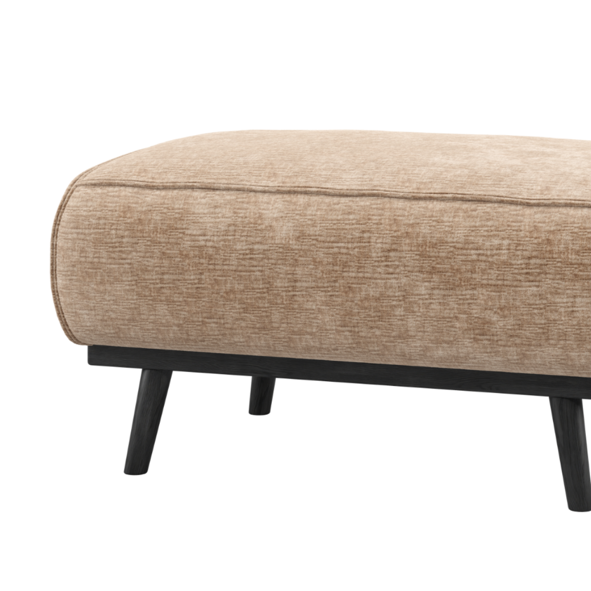 Fußstütze STATEMENT pfirsichfarbener Chenille