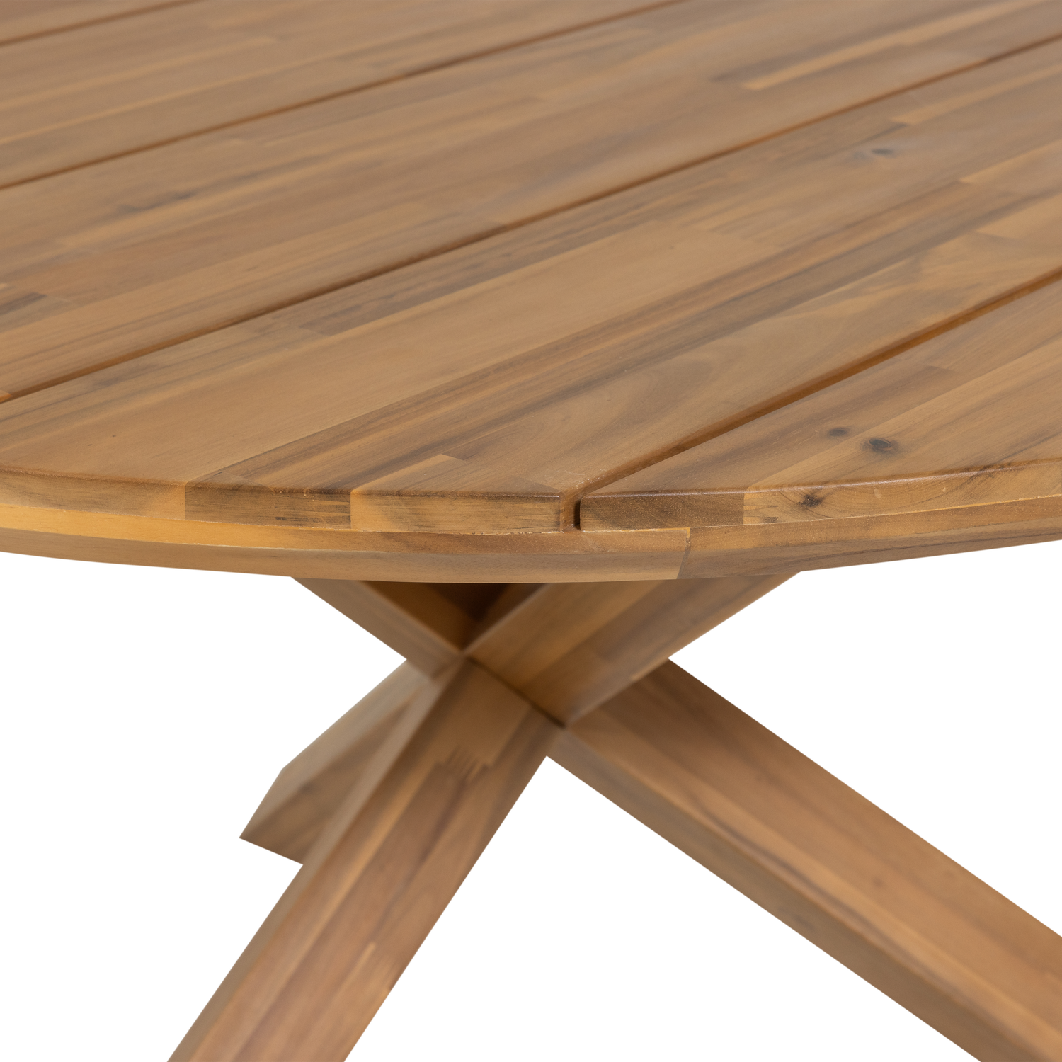 Round Garden Table KIRO Acacia Wood