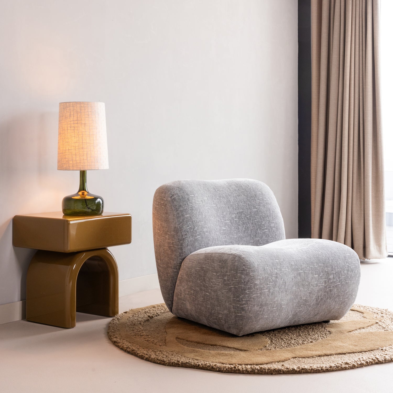 ZOREL Honey Drawer Table