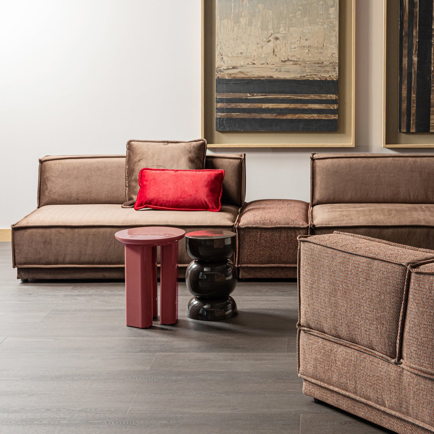 Seiten Tisch ORICO dunkelrosa